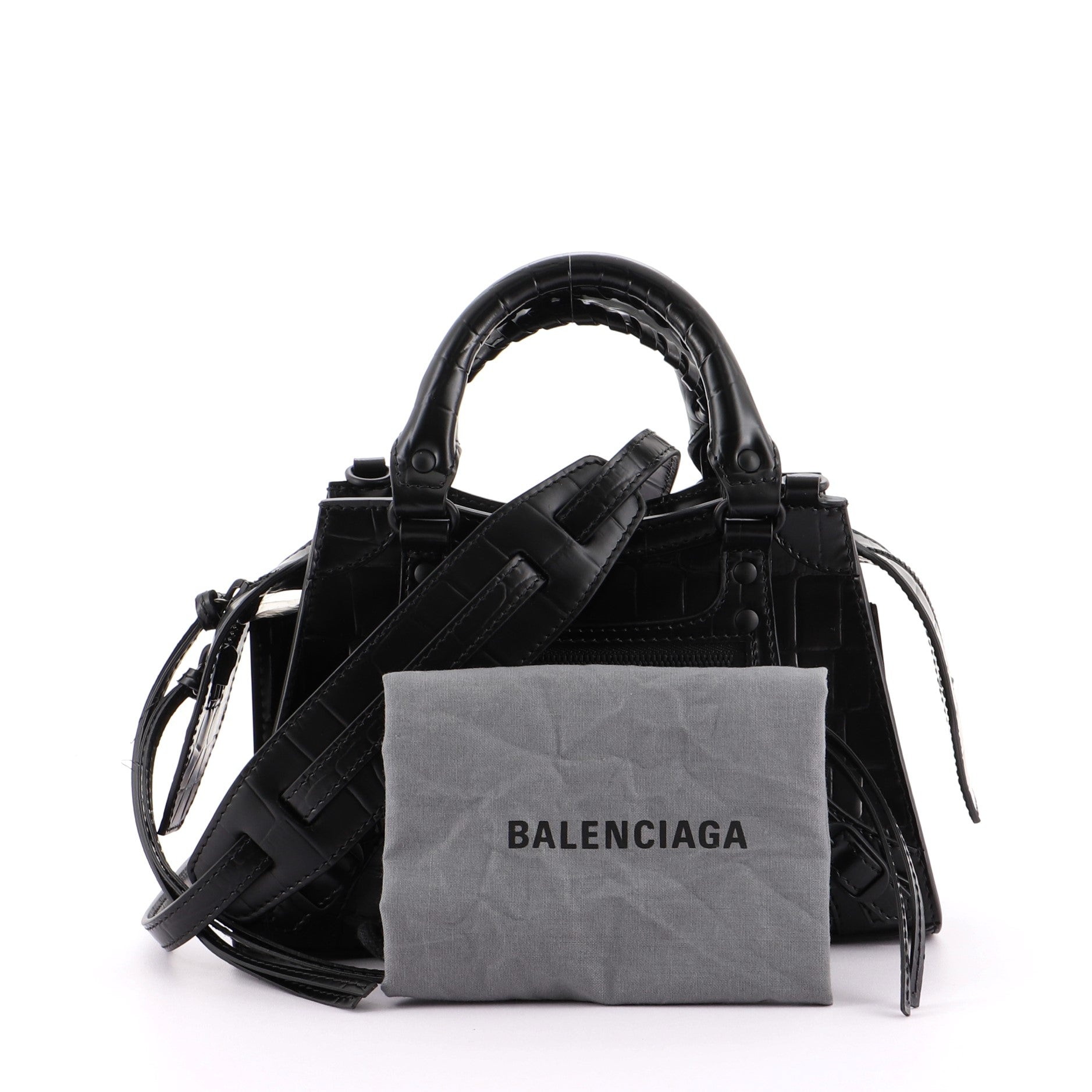 Neo Classic City Crocodile Embossed Leather Mini