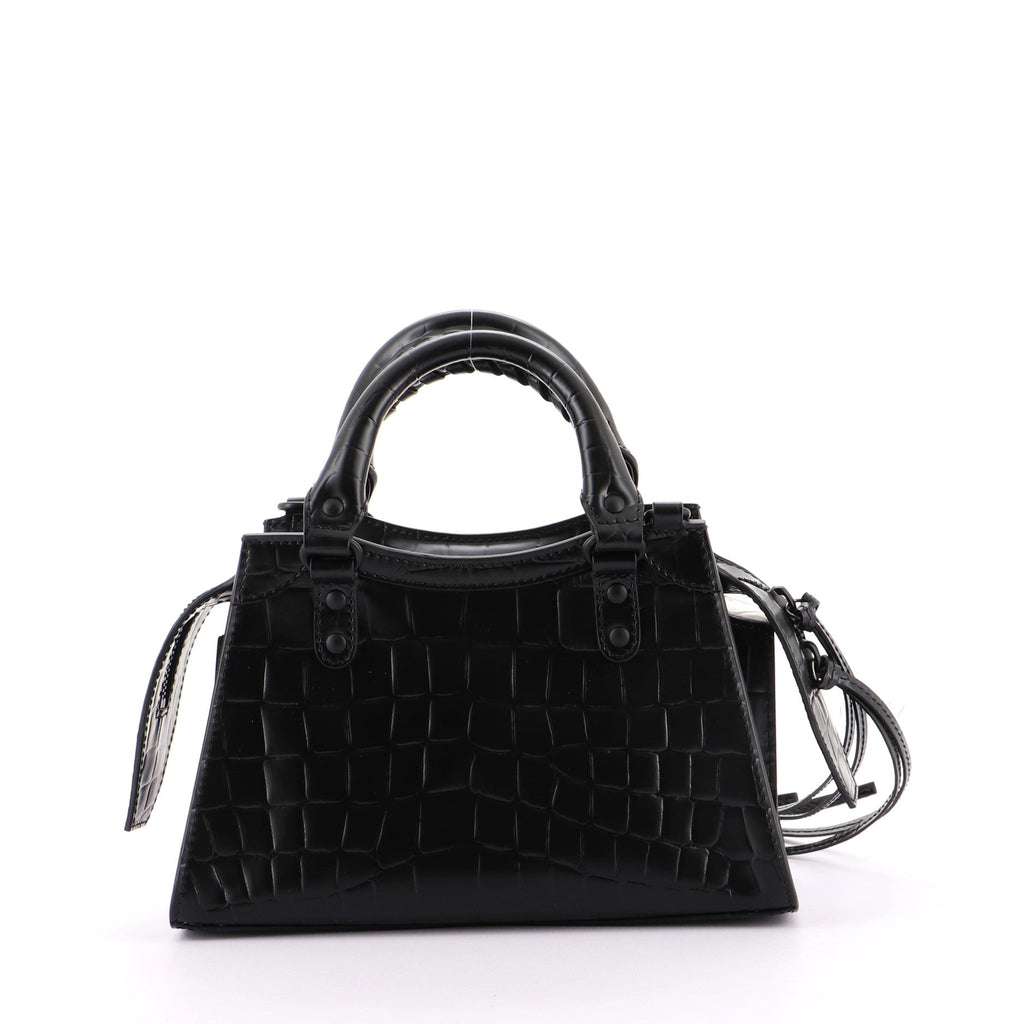Neo Classic City Crocodile Embossed Leather Mini