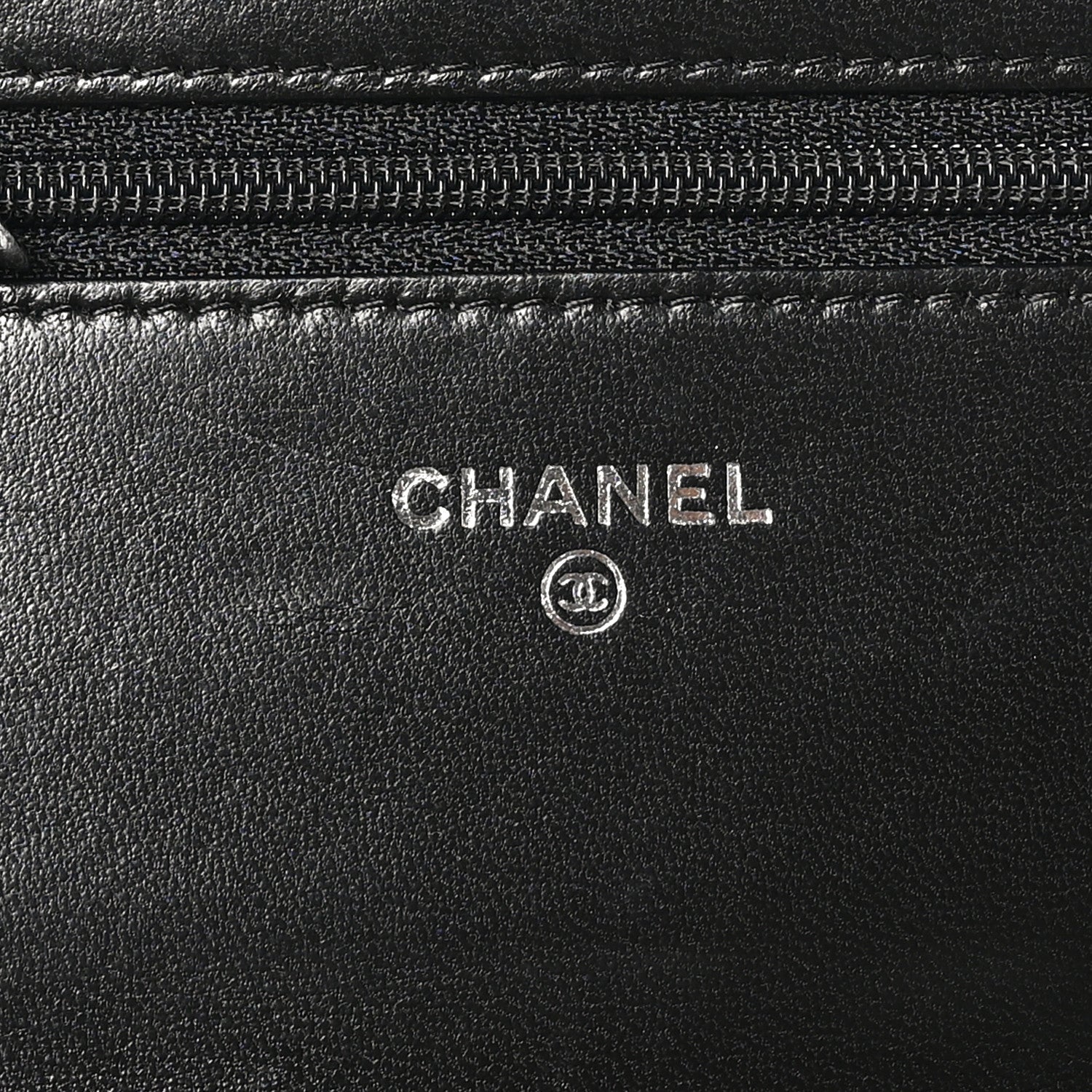 Lambskin Quilted Boy Wallet On Chain WOC Black