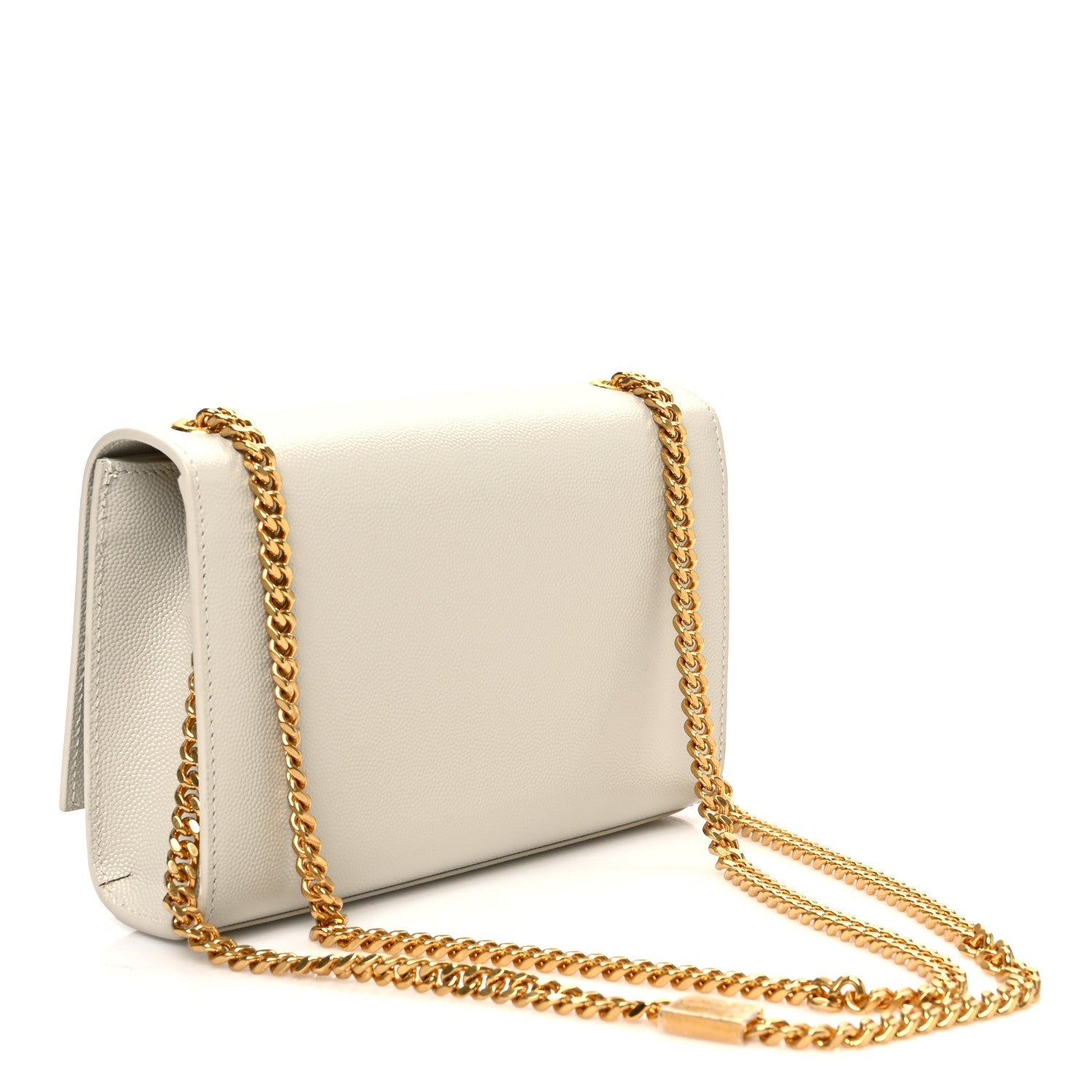 Grain De Poudre Small Monogram Kate Satchel Crema Soft