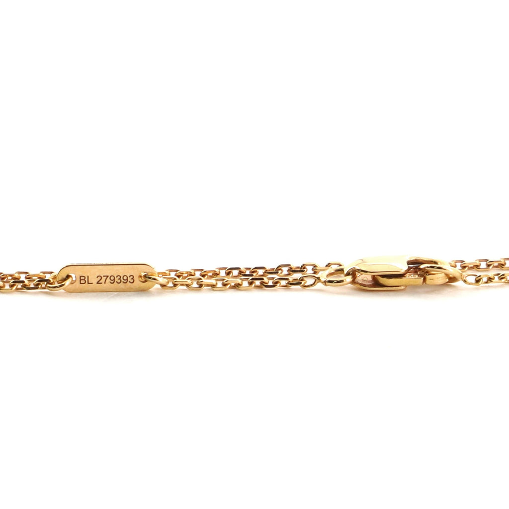 Sweet Alhambra Carnelian Necklace 18K Rose Gold