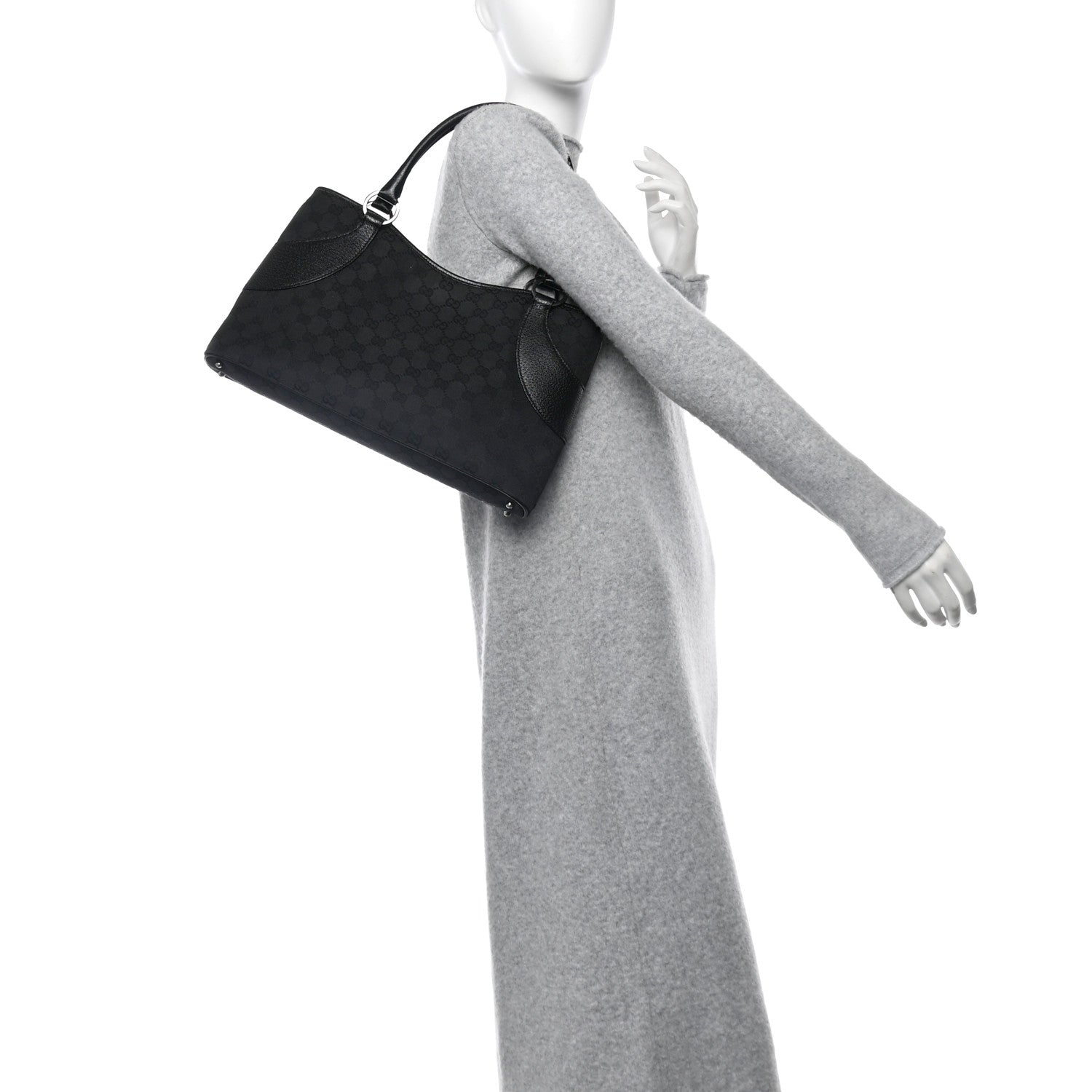 Monogram Shoulder Bag Black