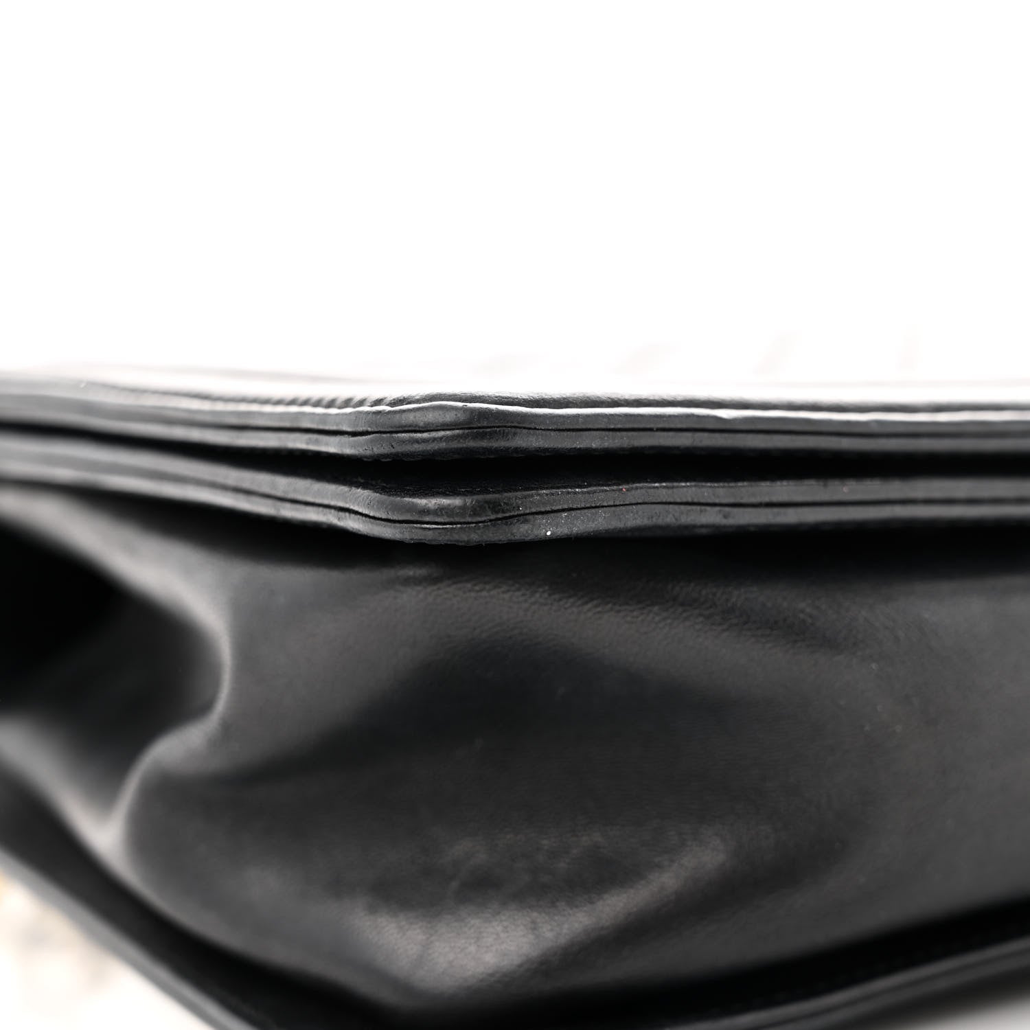 Lambskin Quilted New Medium Boy Flap Black