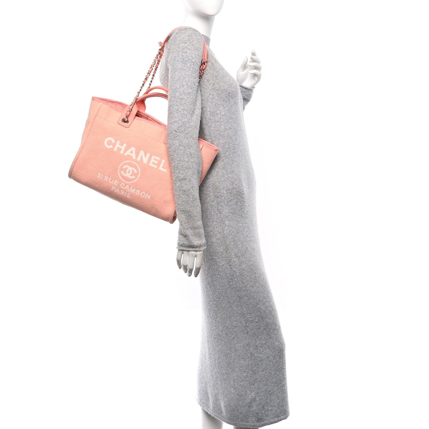 Mixed Fibers Small Deauville Tote Light Orange