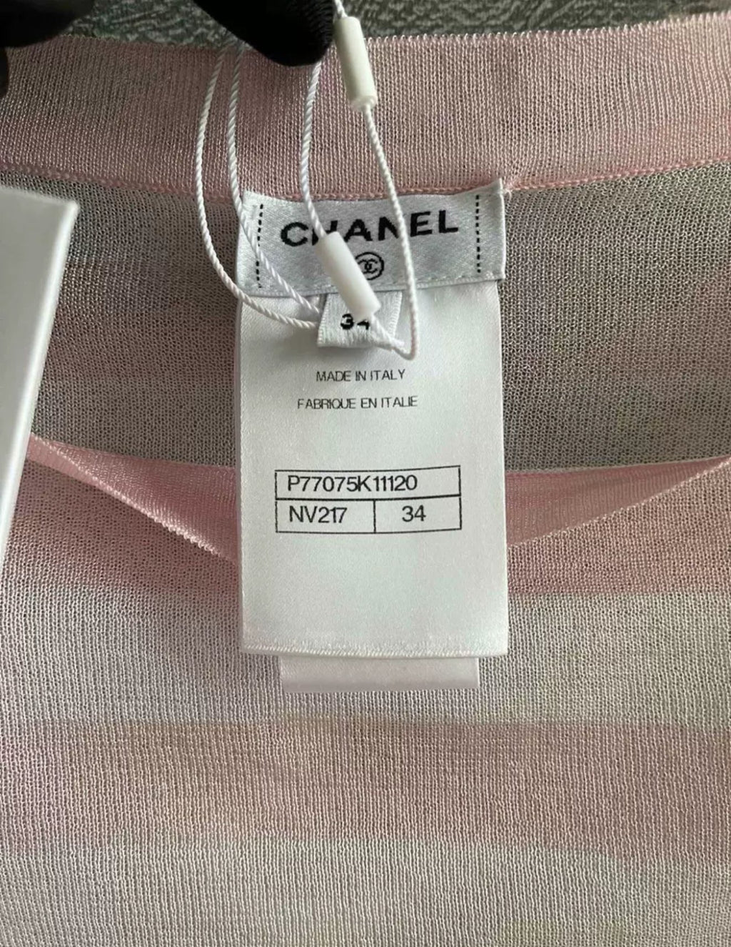 Chanel 24S Light Pink & White Cape
