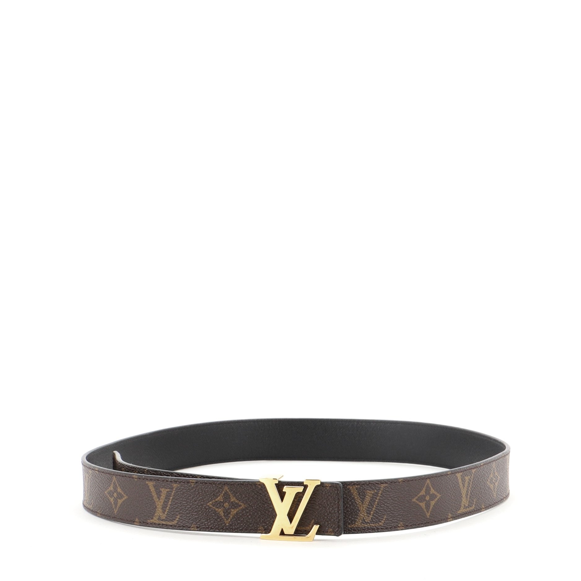 LV Initiales Reversible Belt Monogram Canvas and Leather Wide 90
