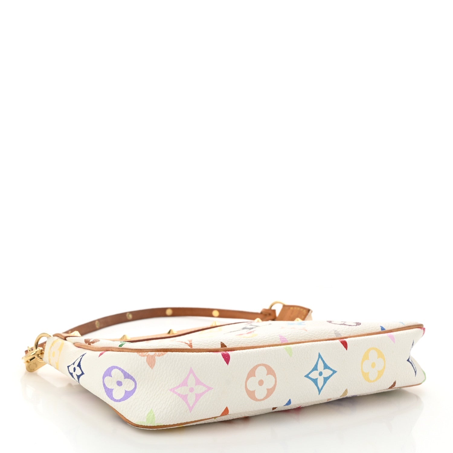 Monogram Multicolor Pochette Accessories White