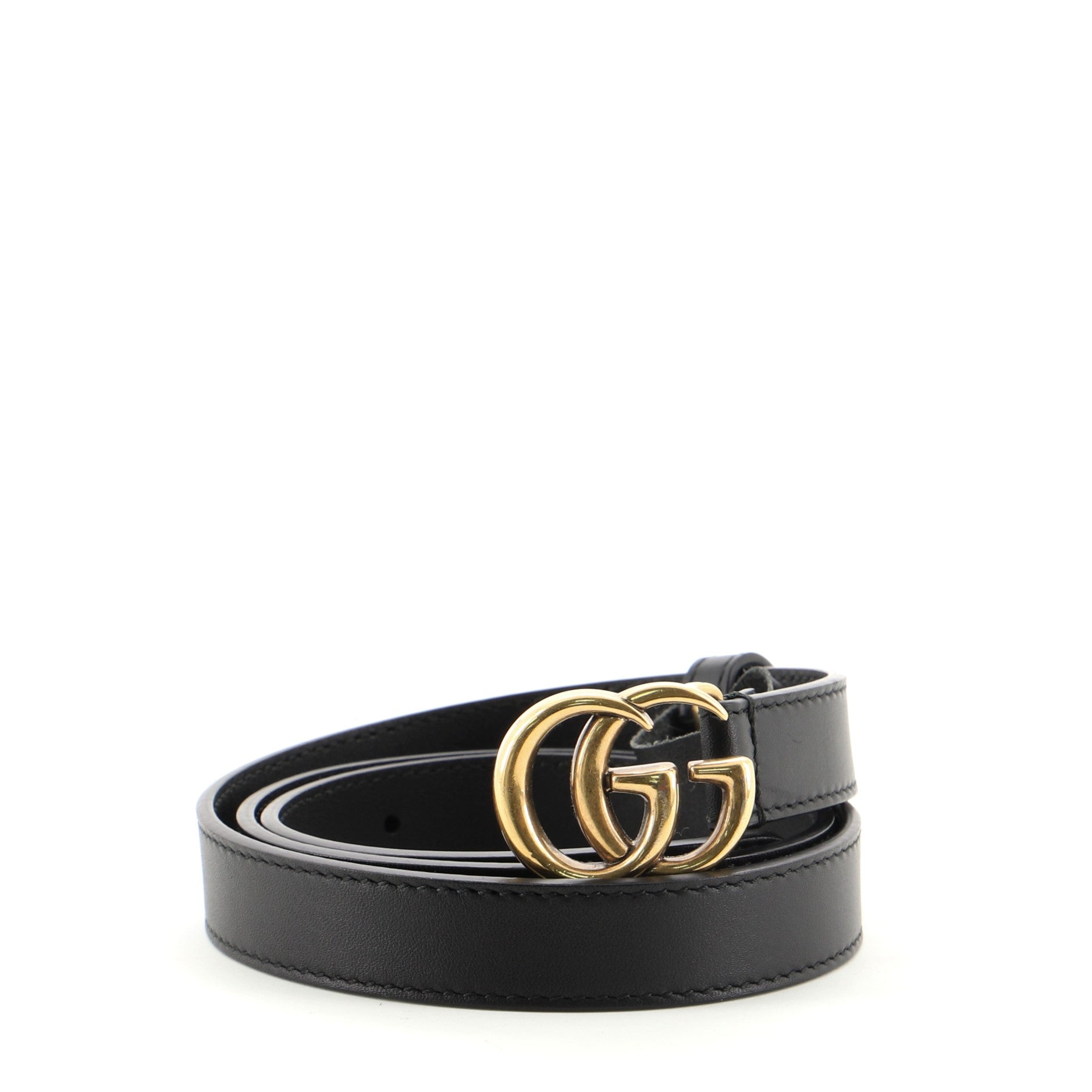 GG Marmont Belt Leather Thin 80