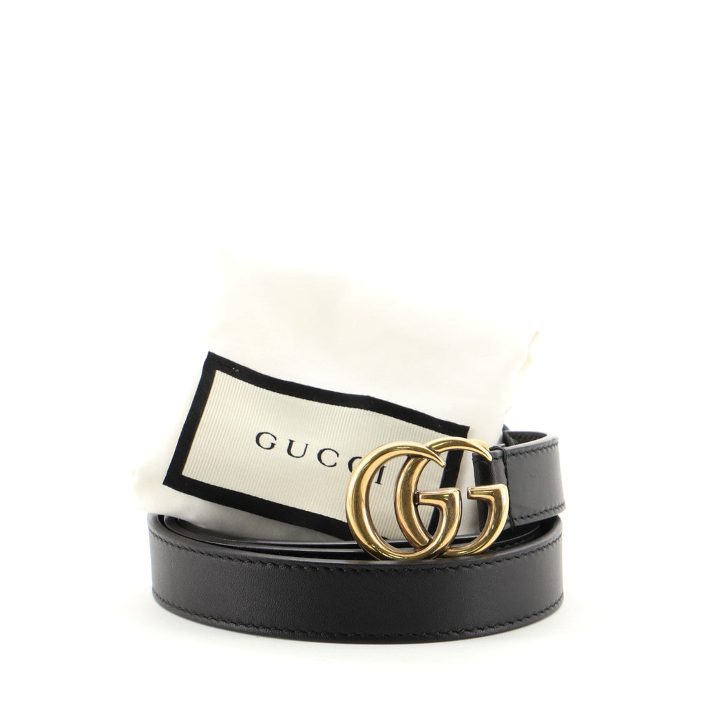 GG Marmont Belt Leather Thin 80