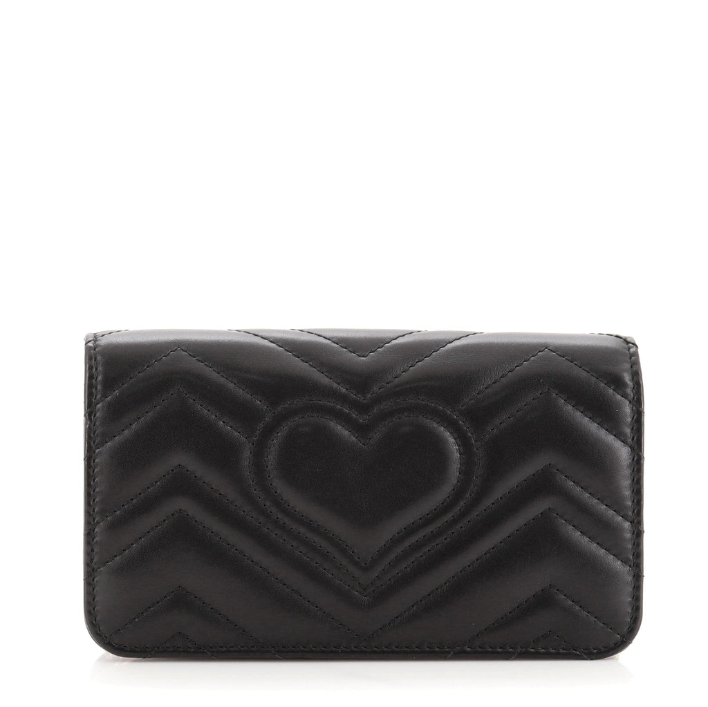 GG Marmont Chain Flap Bag Embellished Matelasse Leather Mini