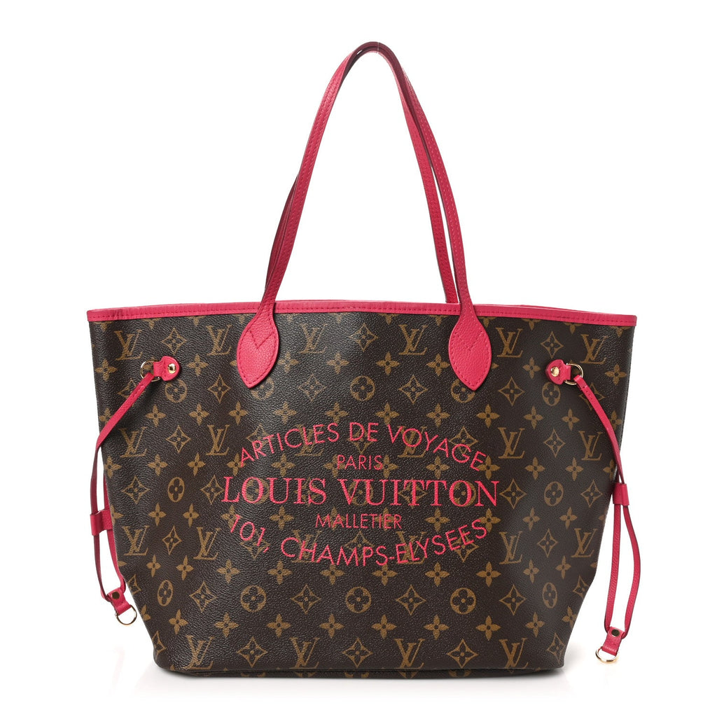 Monogram Articles de Voyage Ikat Neverfull MM Rose Indien