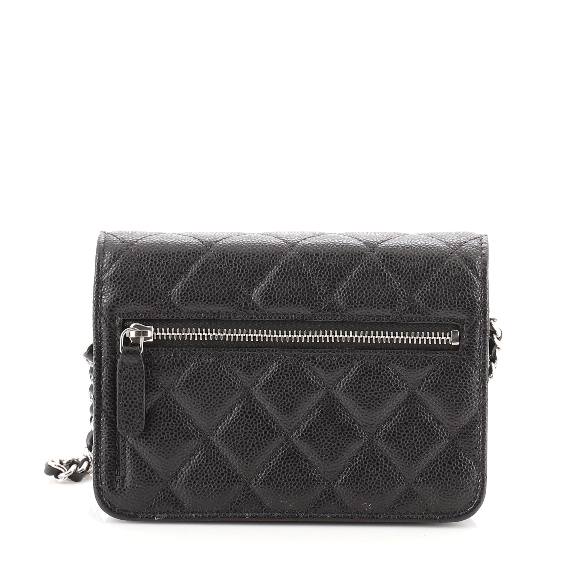 Wallet on Chain Quilted Caviar Mini