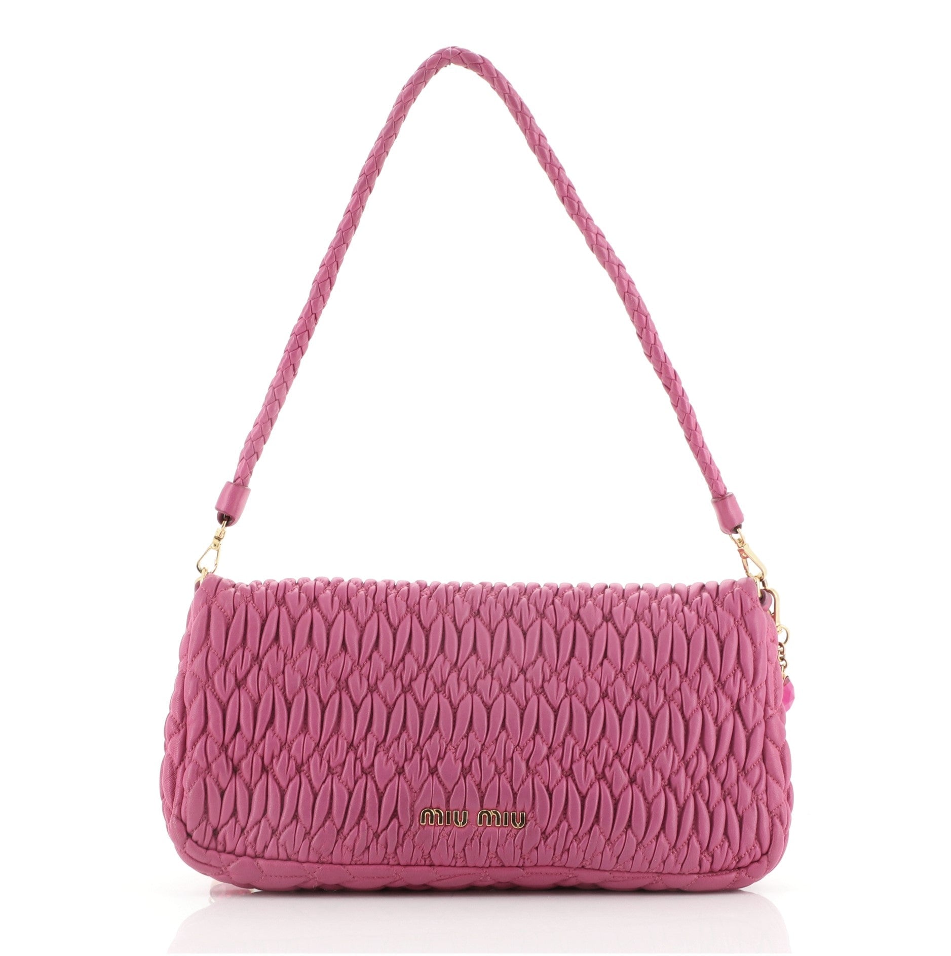 Crystal Clutch Matelasse Leather Medium