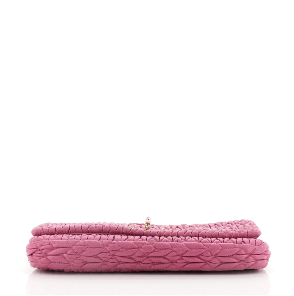 Crystal Clutch Matelasse Leather Medium