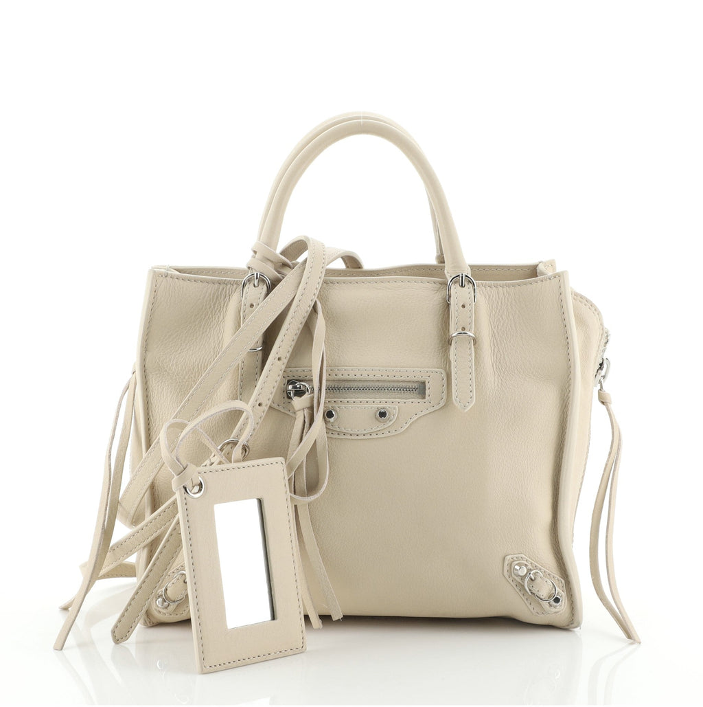 Papier A4 Zip Around Classic Studs Bag Leather Mini