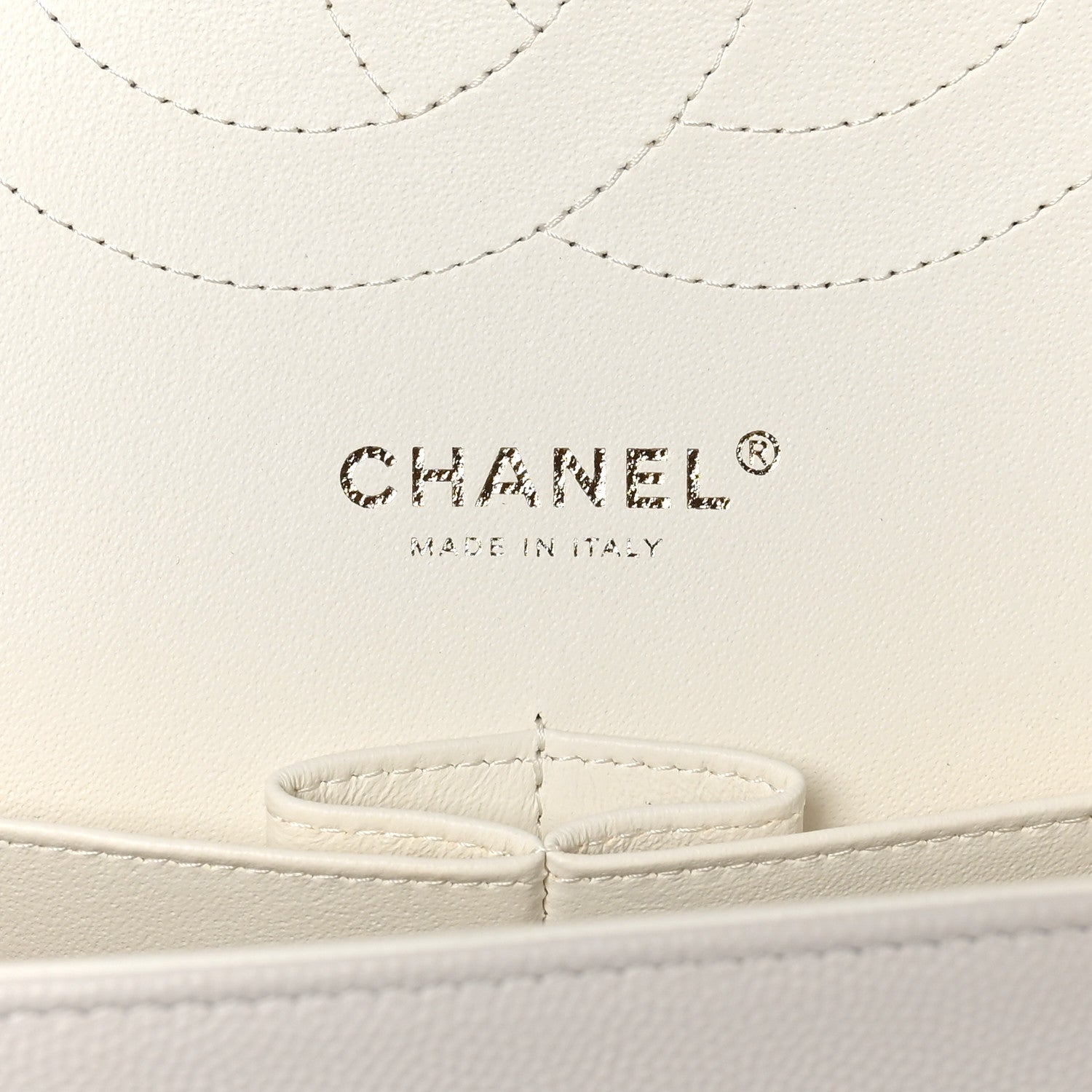 Caviar Quilted Jumbo Double Flap White