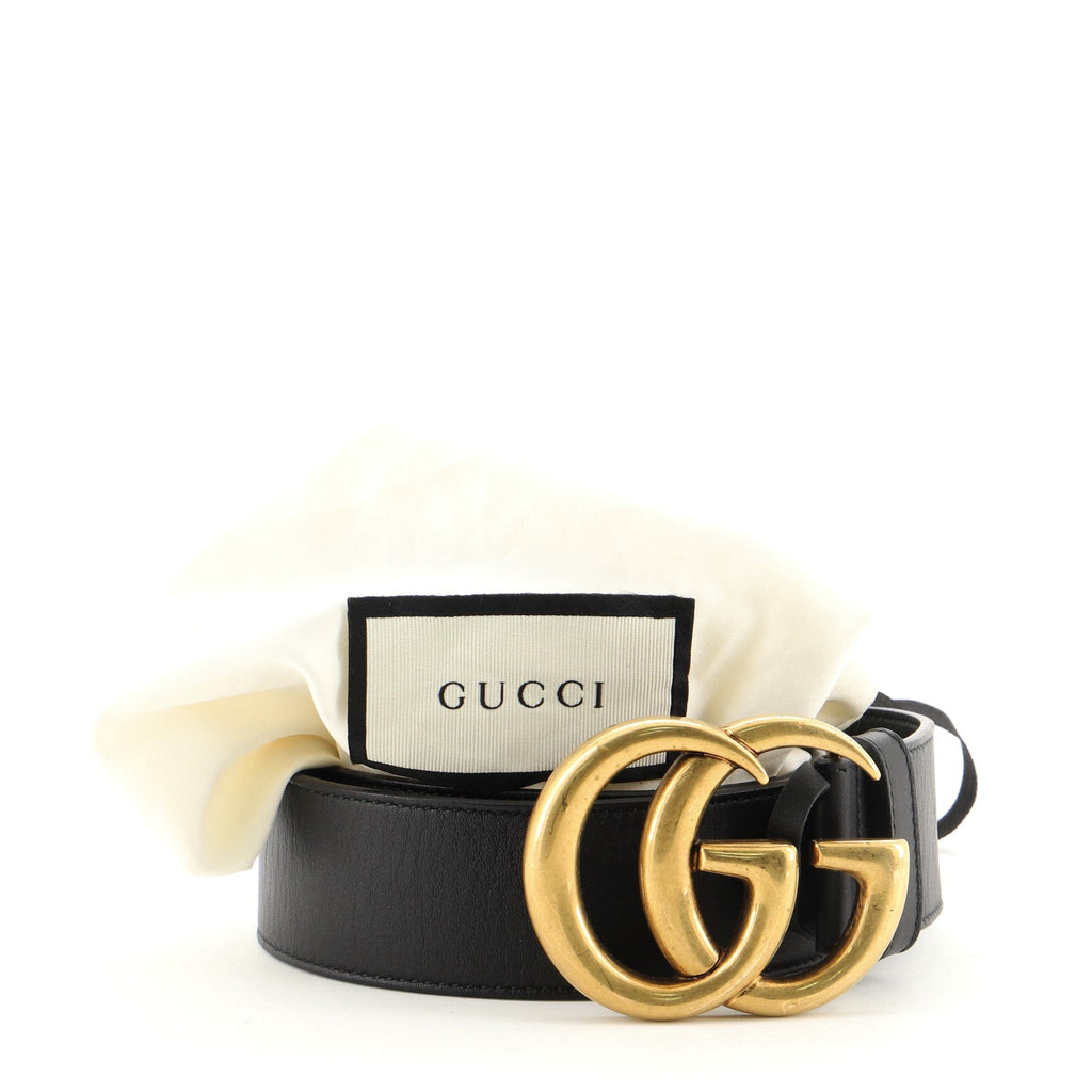 GG Marmont Belt Leather Wide 80