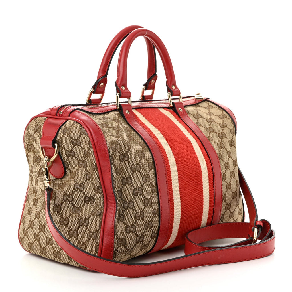 Monogram Vintage Web Medium Boston Red