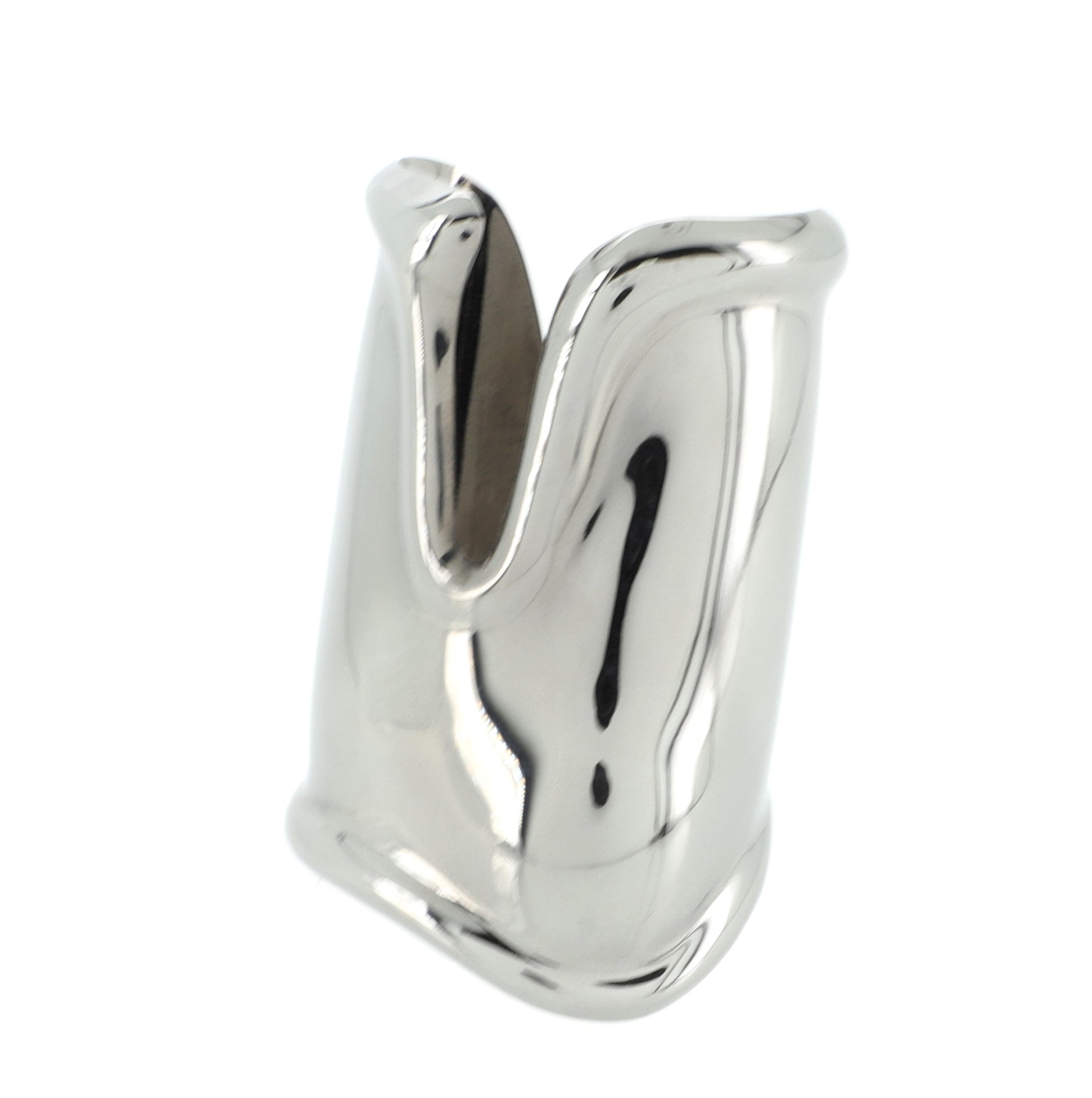 Bone Cuff Bracelet Ruthenium Large