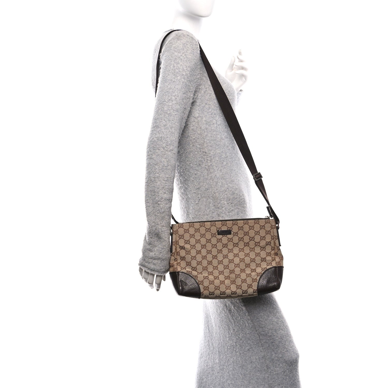 Monogram Joy Messenger Bag Dark Brown
