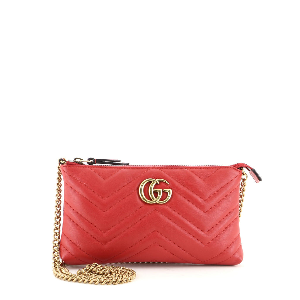 GG Marmont Chain Shoulder Bag Matelasse Leather Mini