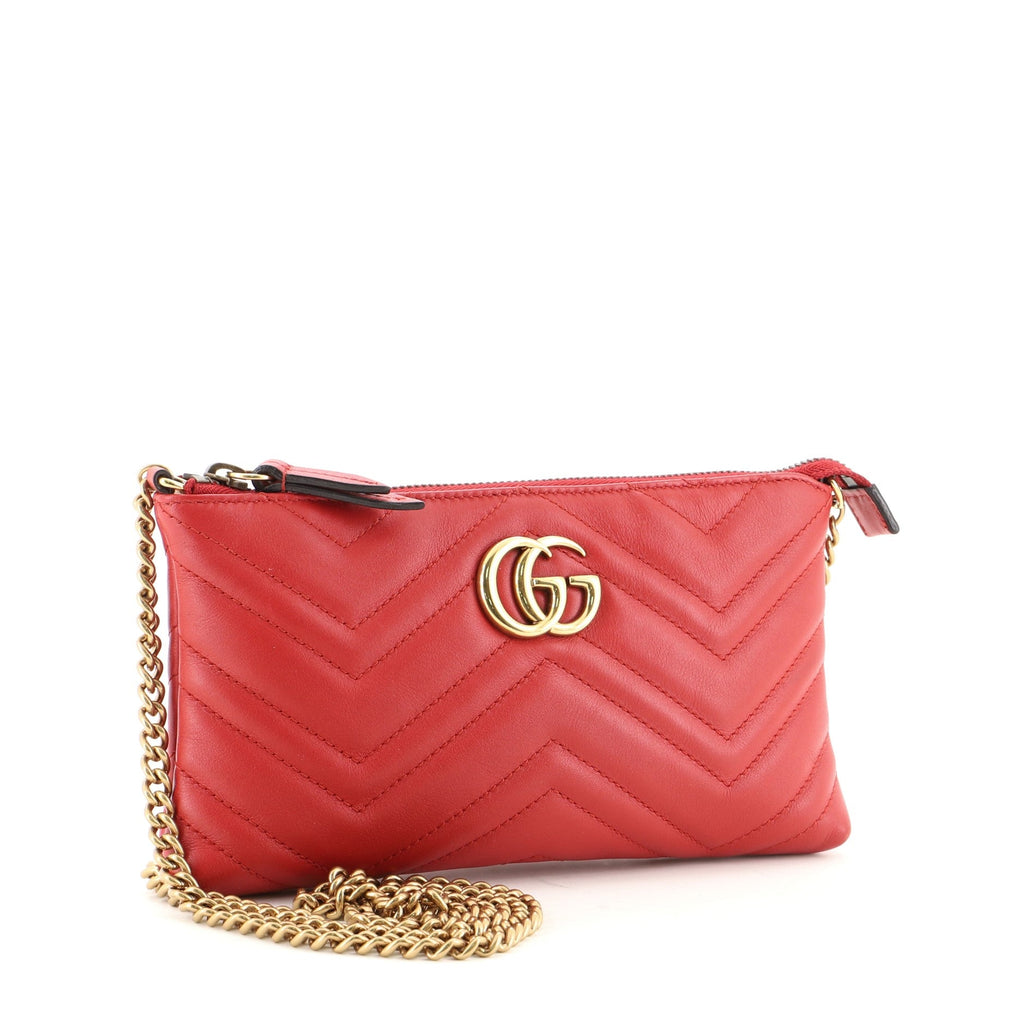 GG Marmont Chain Shoulder Bag Matelasse Leather Mini