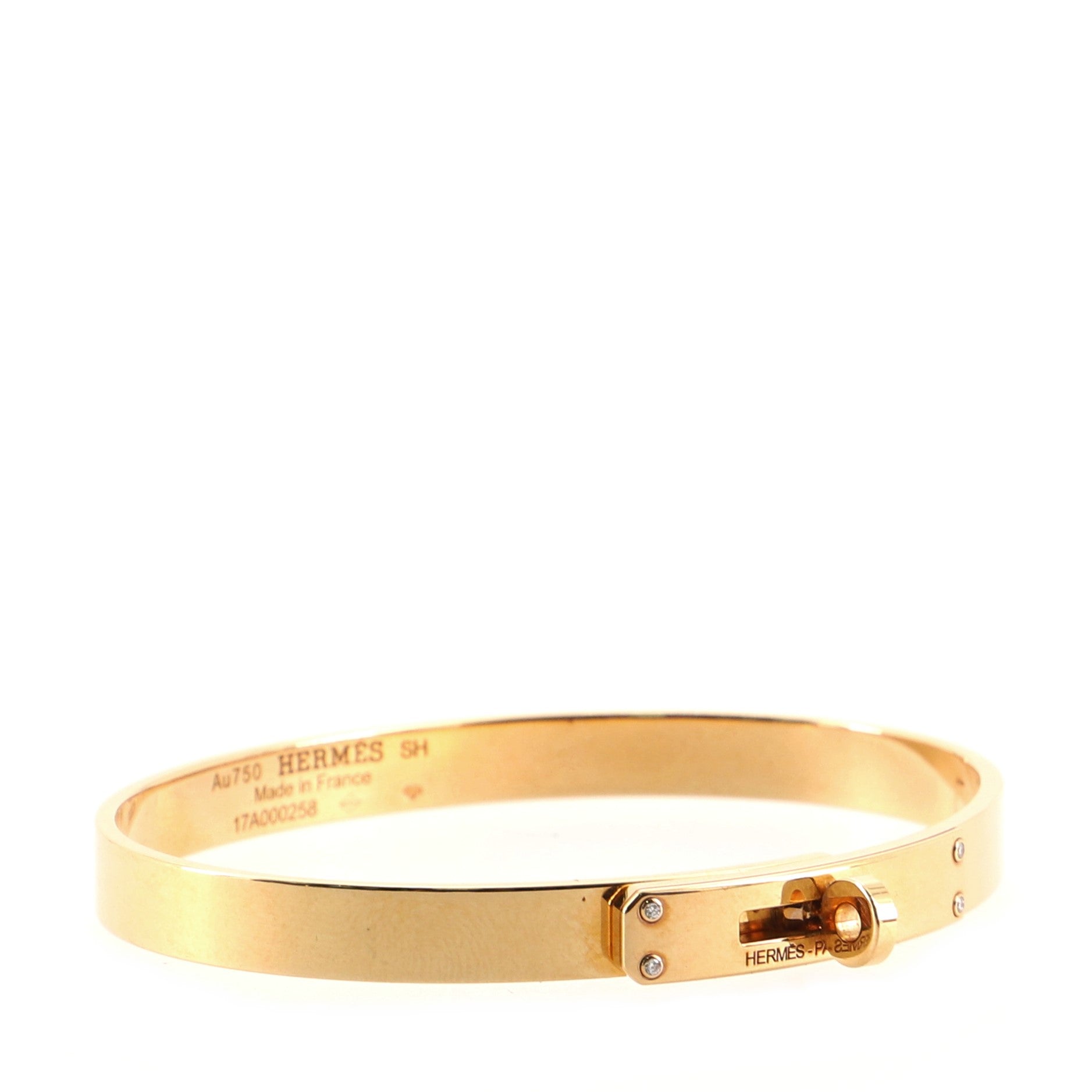 Kelly Bracelet 18K Rose Gold with Diamonds Small .02CT