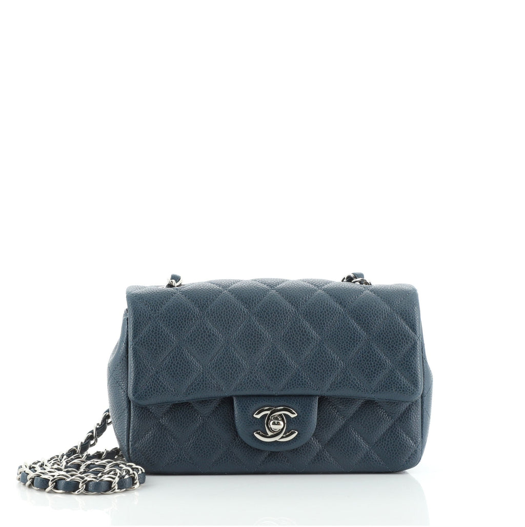 Classic Single Flap Bag Quilted Caviar Mini