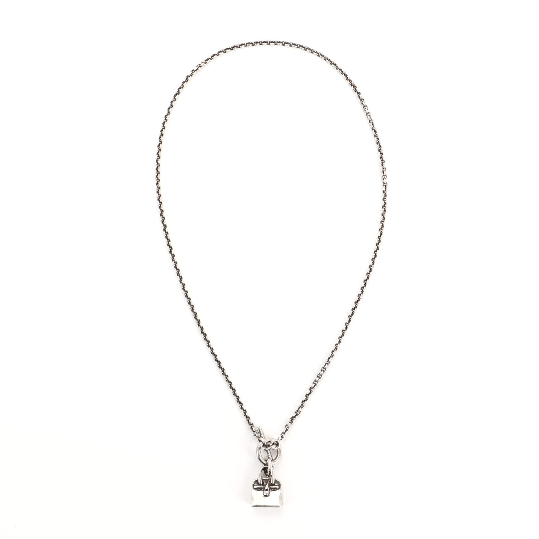 Birkin Amulette Pendant Necklace Sterling Silver