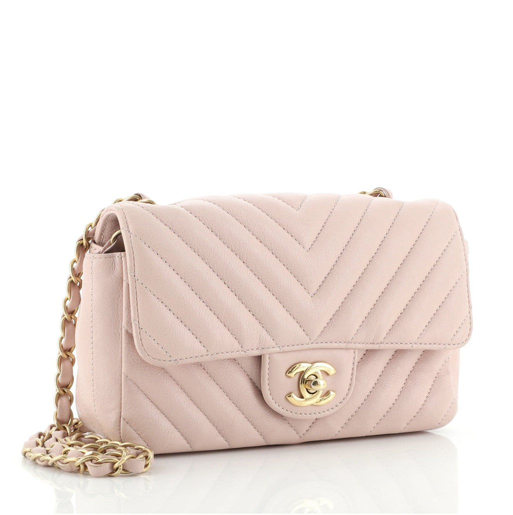 Classic Single Flap Bag Chevron Lambskin Mini
