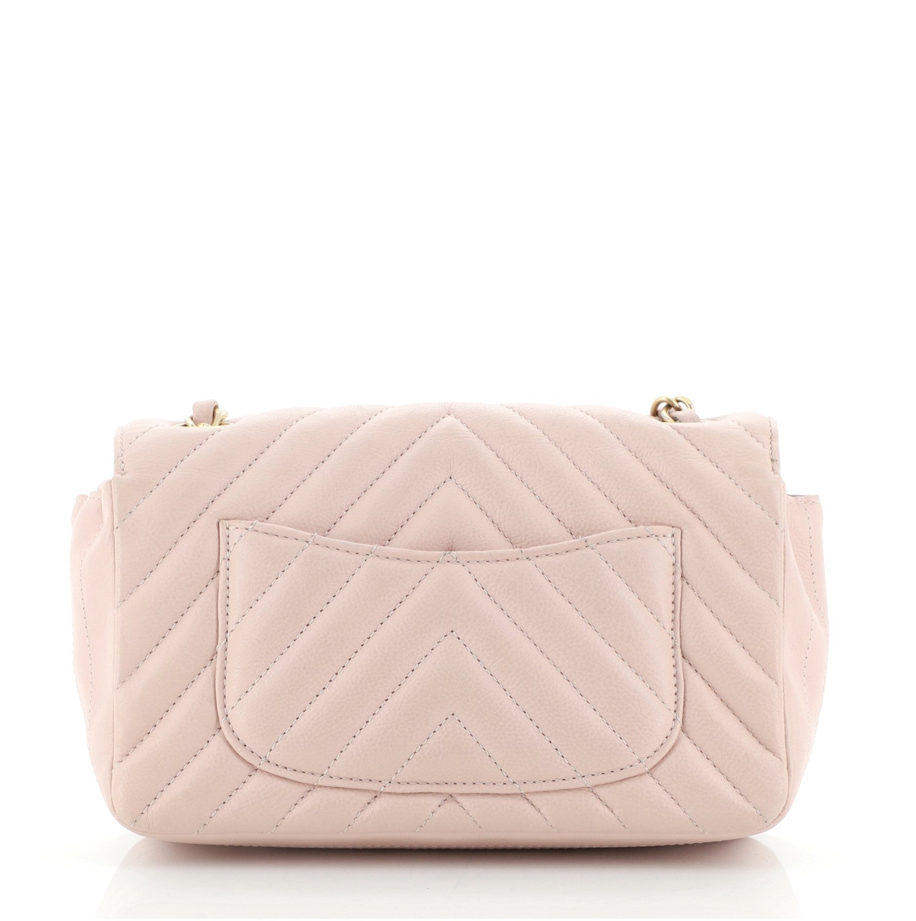Classic Single Flap Bag Chevron Lambskin Mini