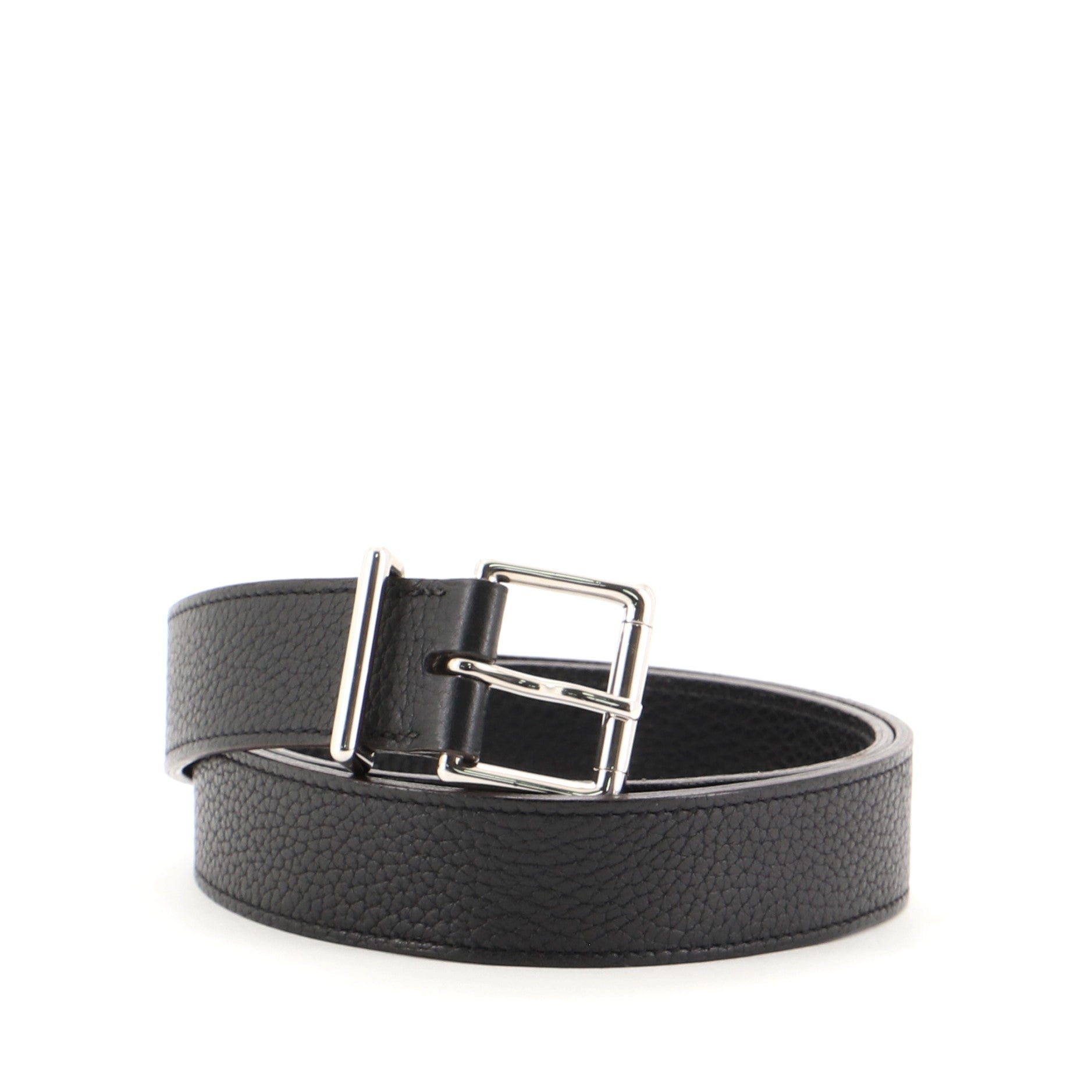 Buckle Belt Leather Medium 80