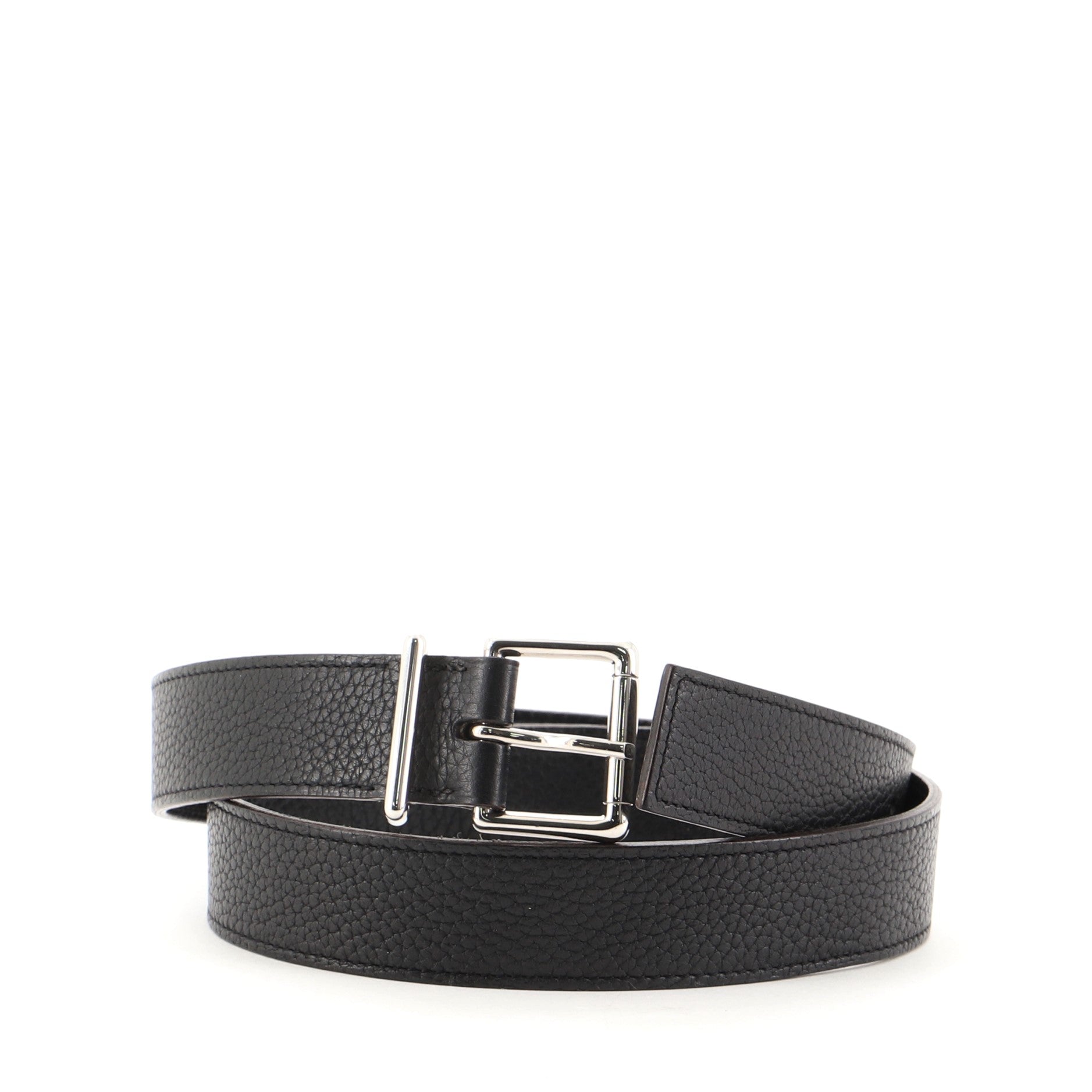 Buckle Belt Leather Medium 80