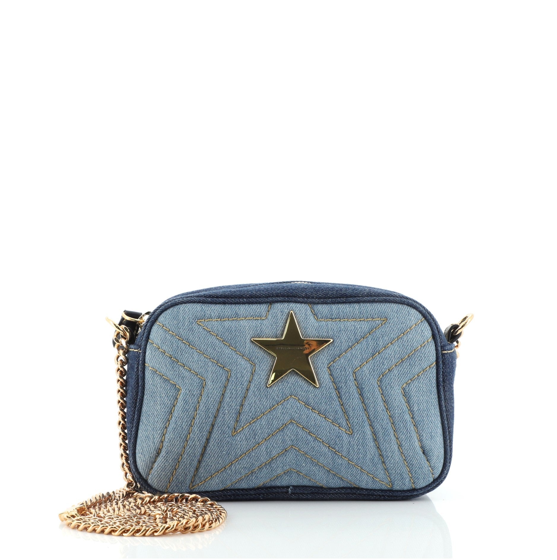 Stella Star Camera Bag Quilted Denim Mini