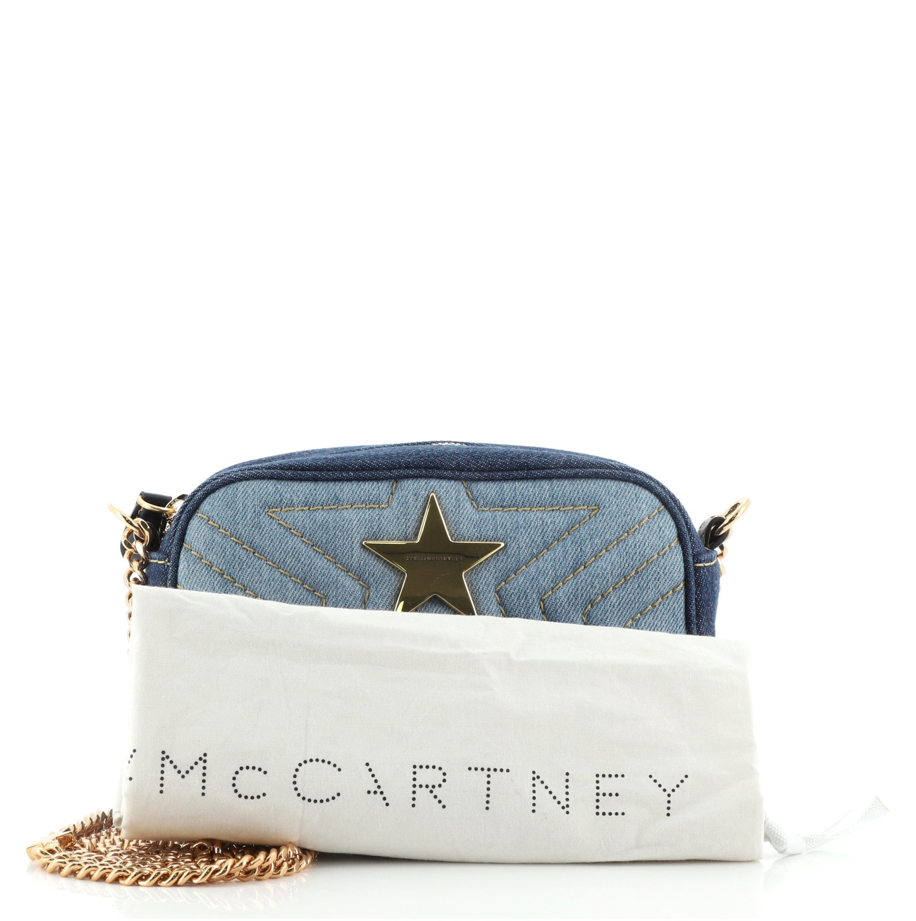 Stella Star Camera Bag Quilted Denim Mini