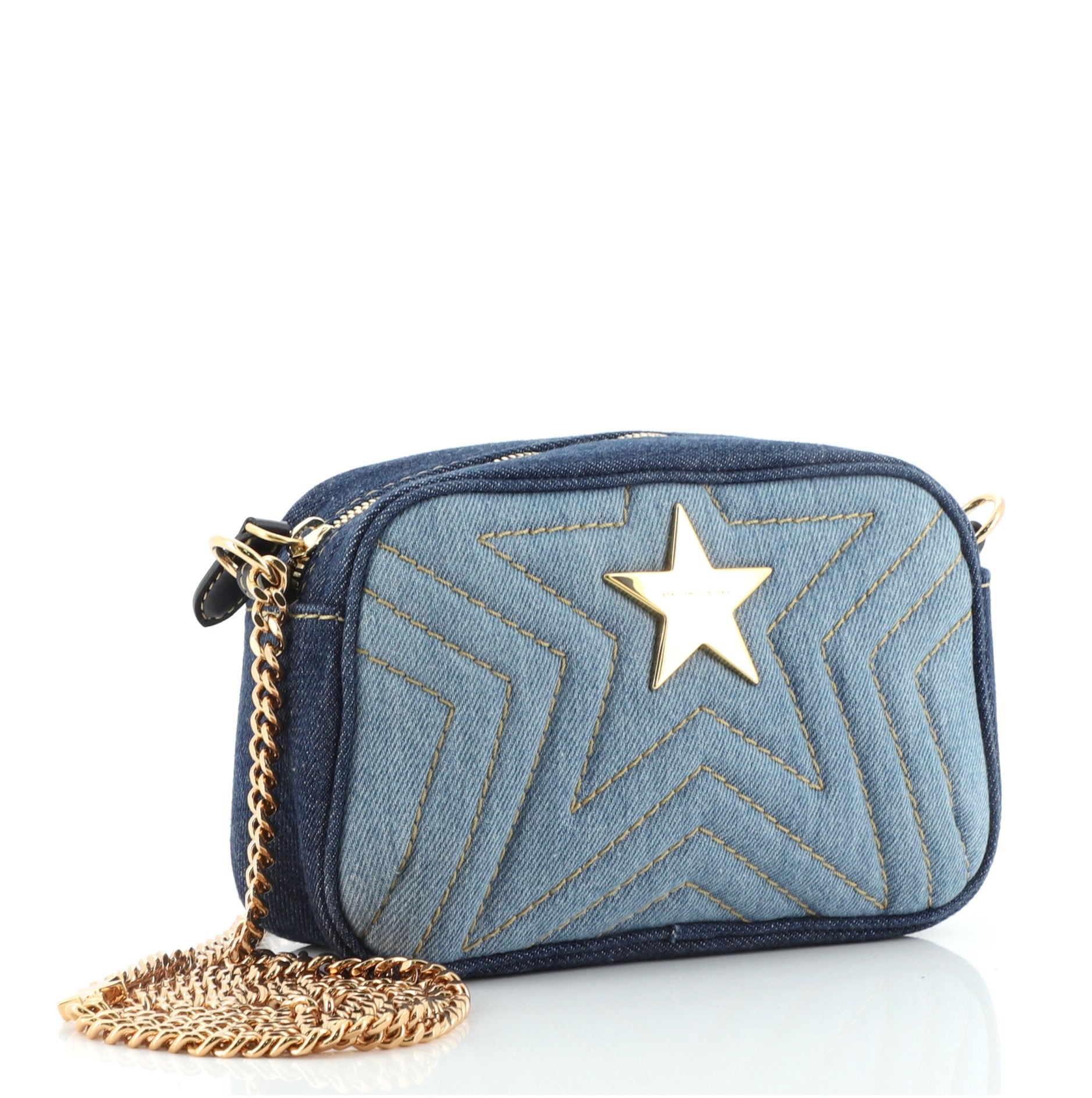 Stella Star Camera Bag Quilted Denim Mini