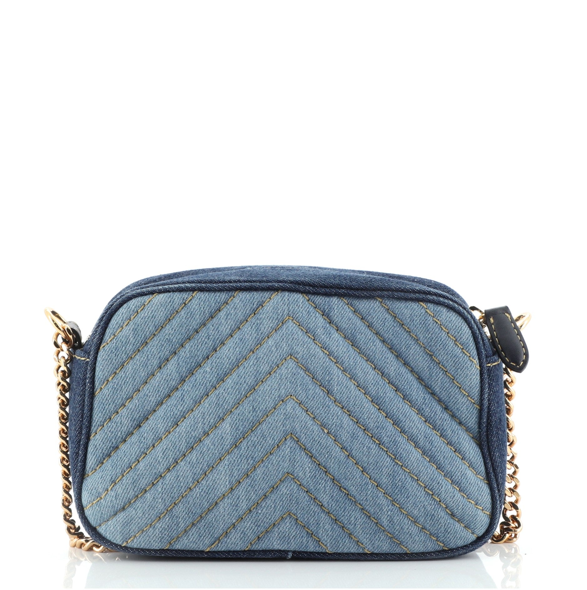 Stella Star Camera Bag Quilted Denim Mini