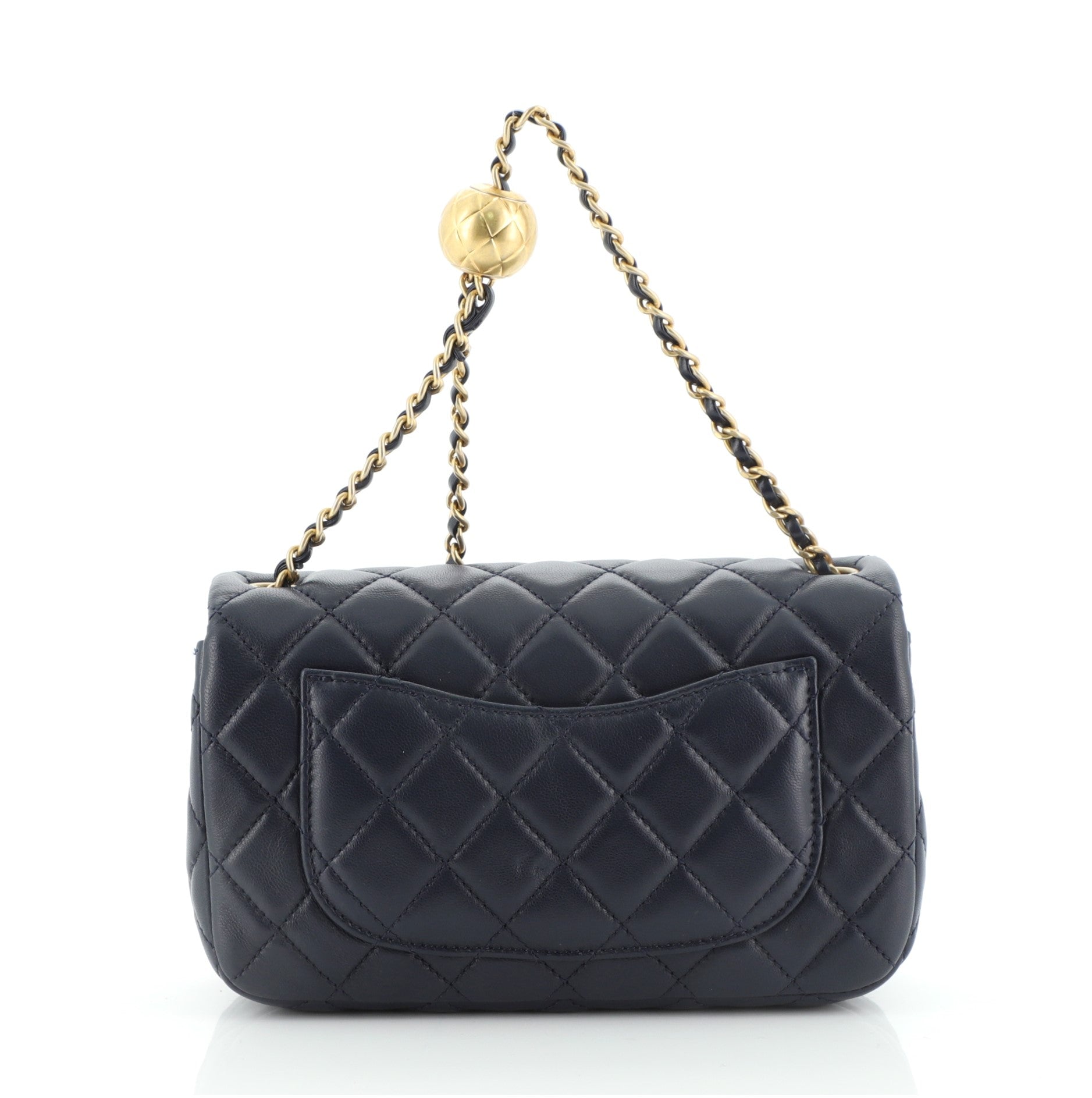 Pearl Crush Flap Bag Quilted Lambskin Mini