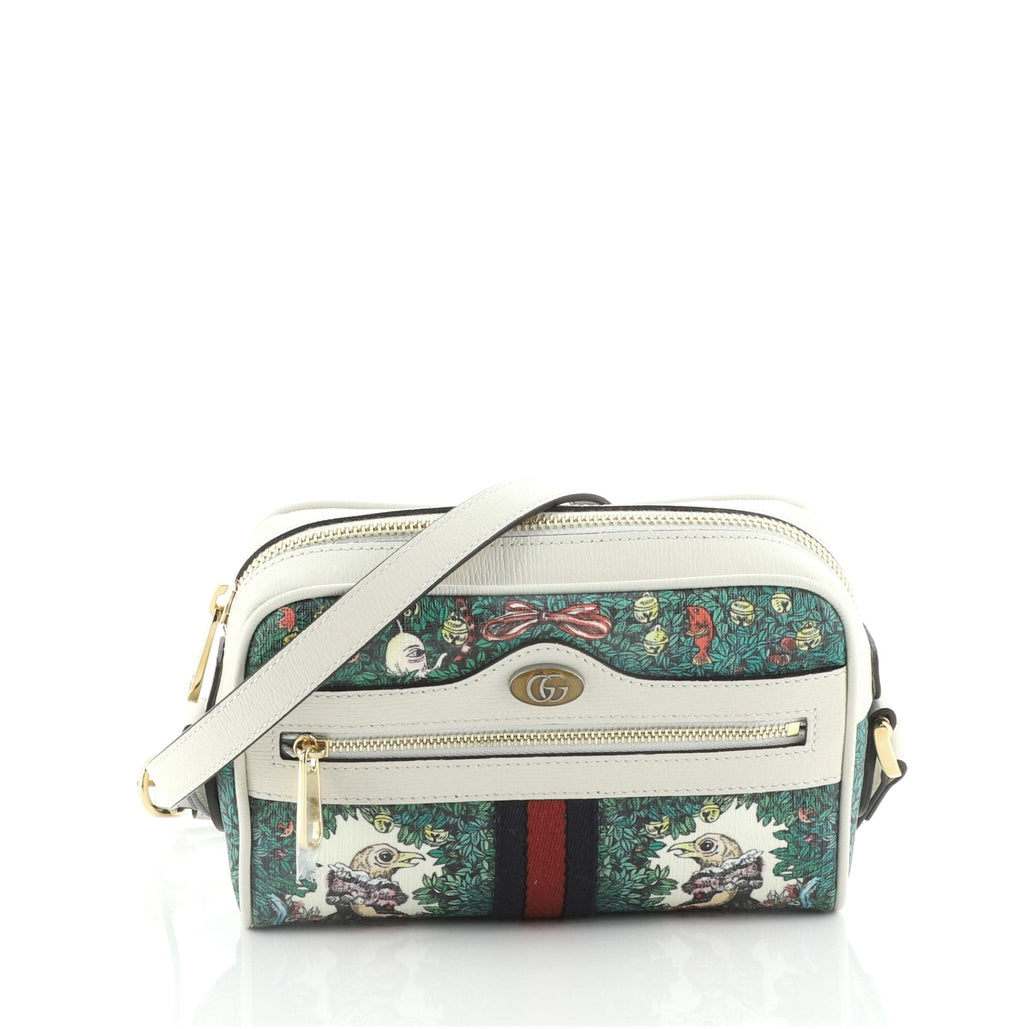 Ophidia Shoulder Bag Limited Edition Printed Coated Canvas Mini