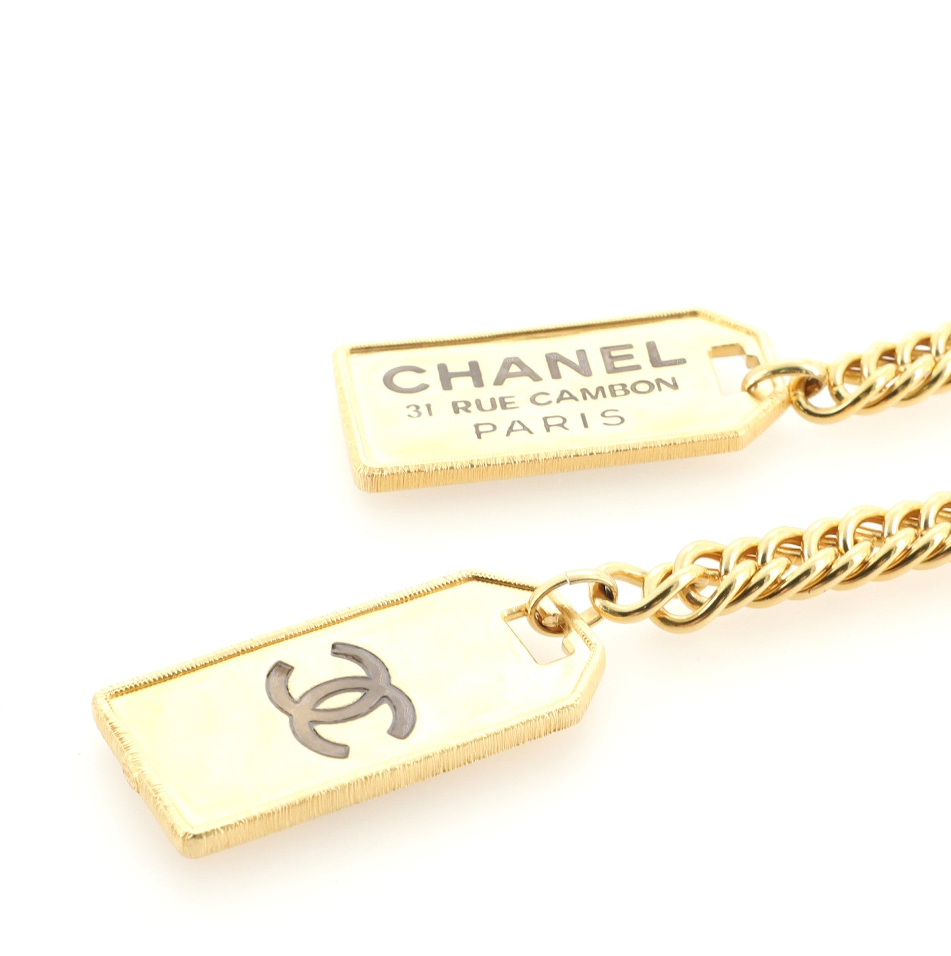 31 Rue Cambon Plate Necklace Metal