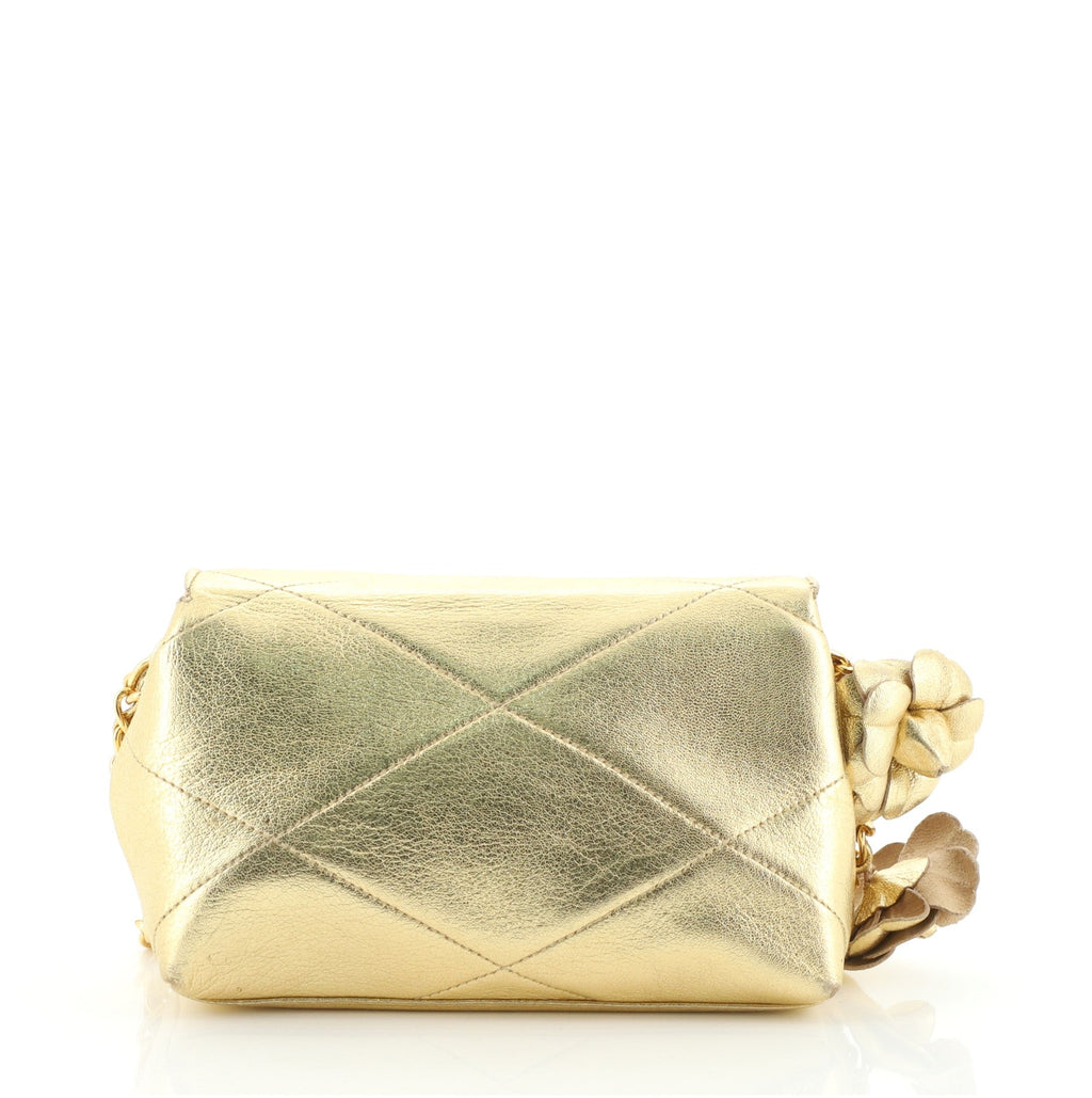 Vintage Diamond CC Envelope Flap Bag Quilted Lambskin Mini