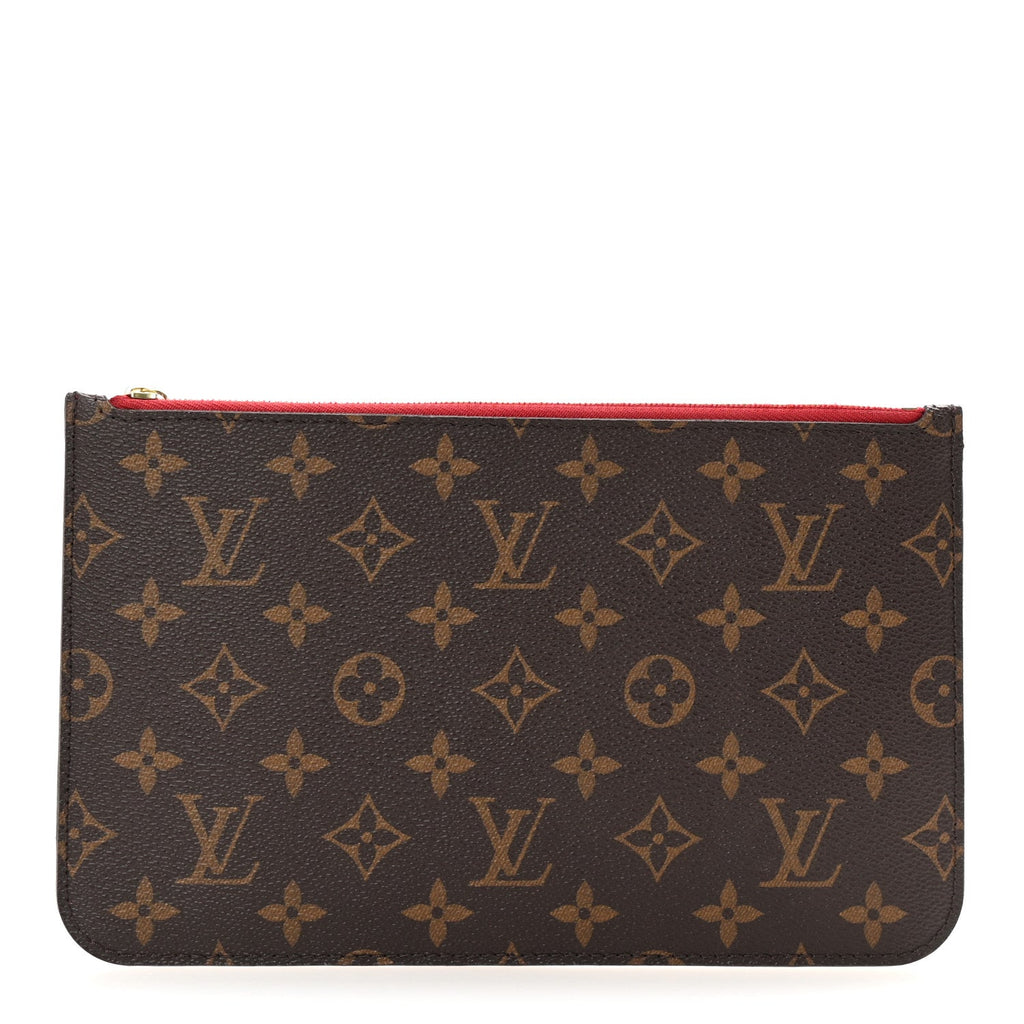 Monogram Neverfull MM GM Pochette Cherry