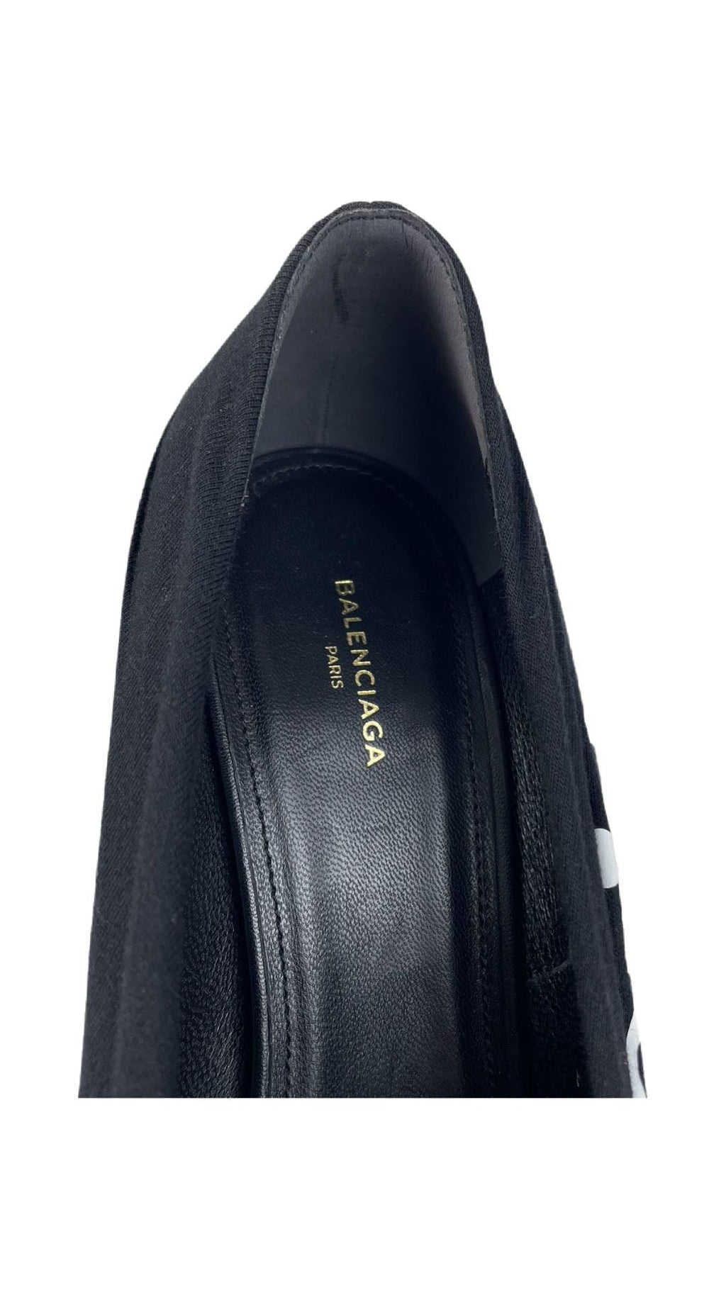 Balenciaga Black Leather Heels 37