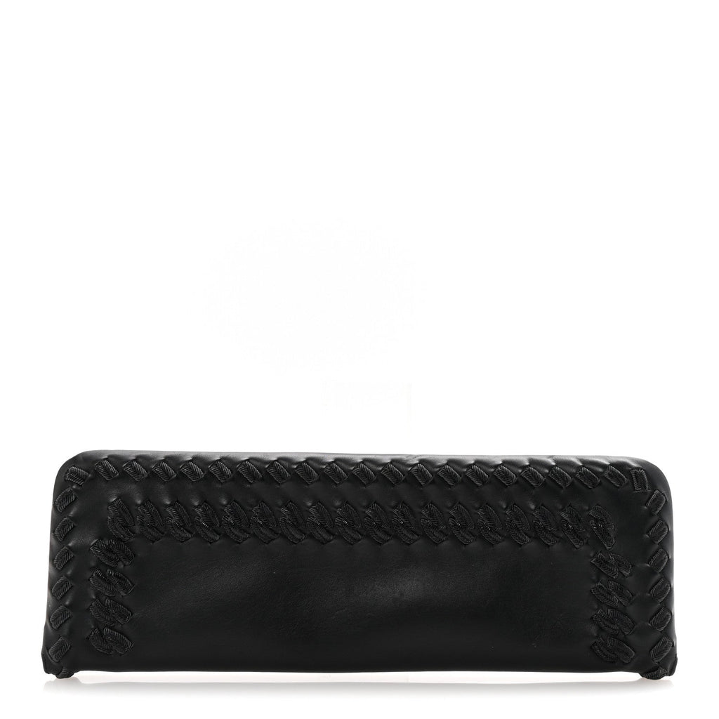 Nappa Intrecciato Long Clutch Black
