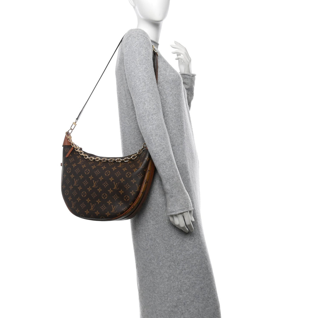 Reverse Monogram Loop Hobo