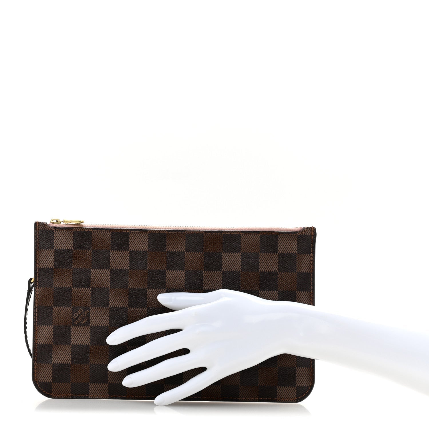 Damier Ebene Neverfull MM GM Pochette Rose Ballerine