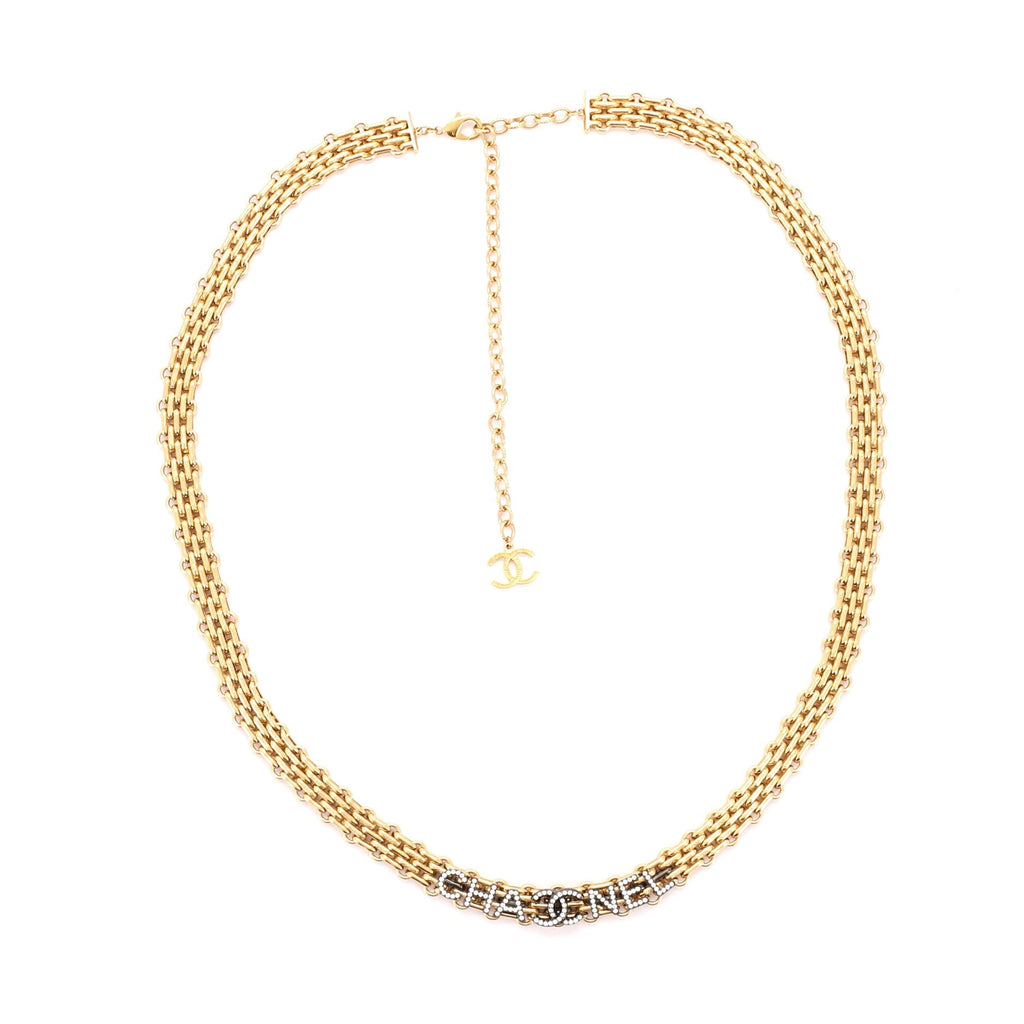 CC Logo Reissue Chain Belt Metal with Crystal 365