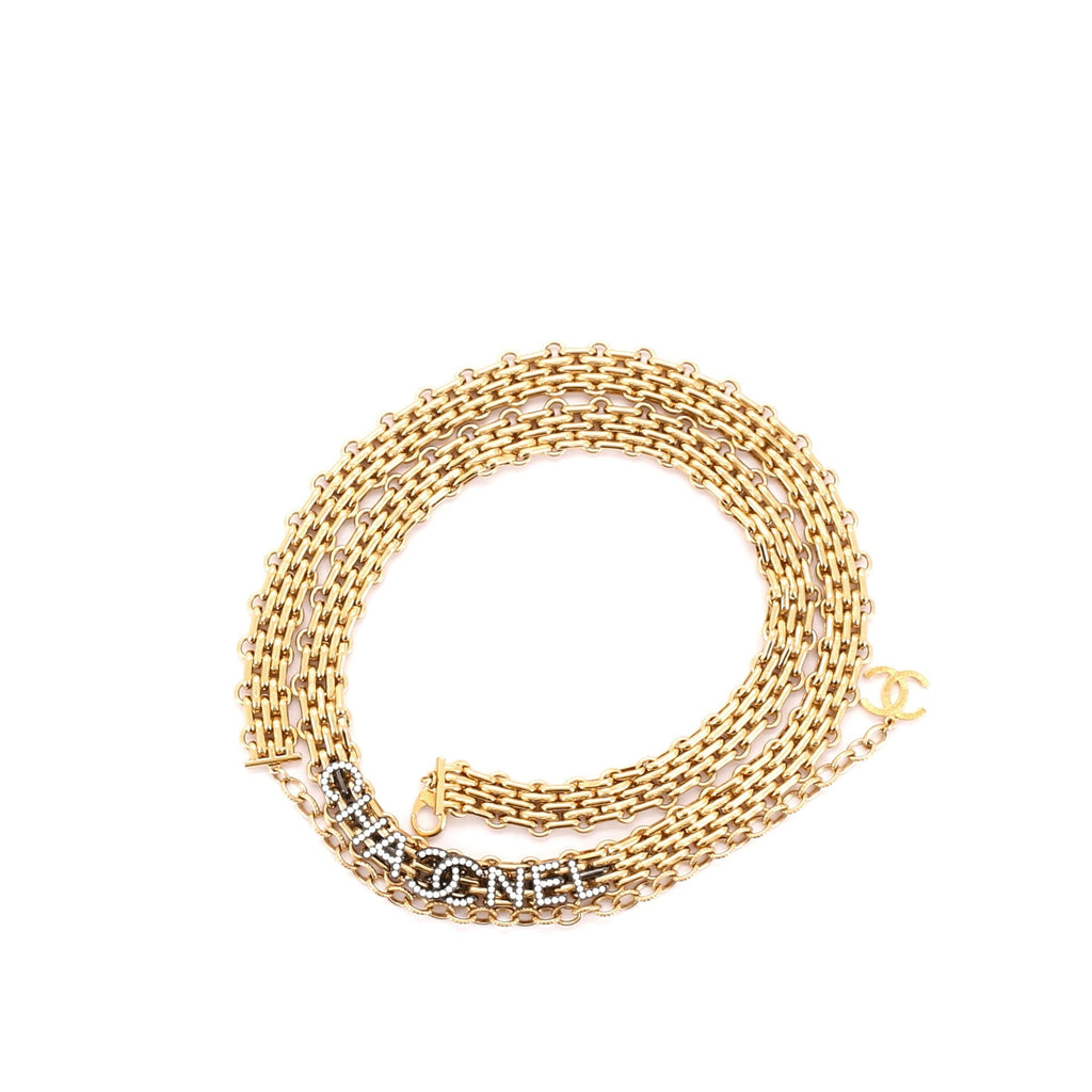 CC Logo Reissue Chain Belt Metal with Crystal 365