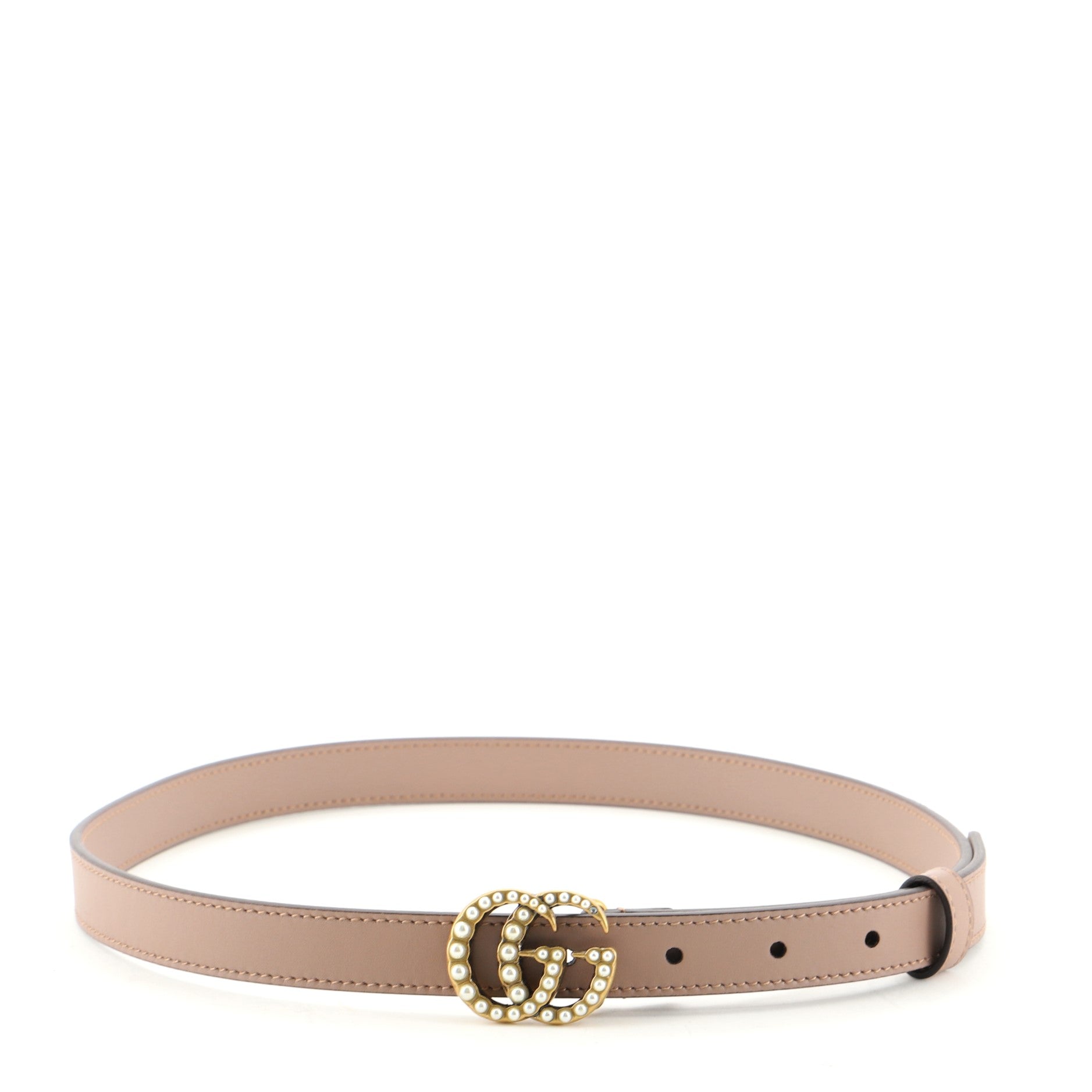 Pearly GG Marmont Belt Leather Thin 75