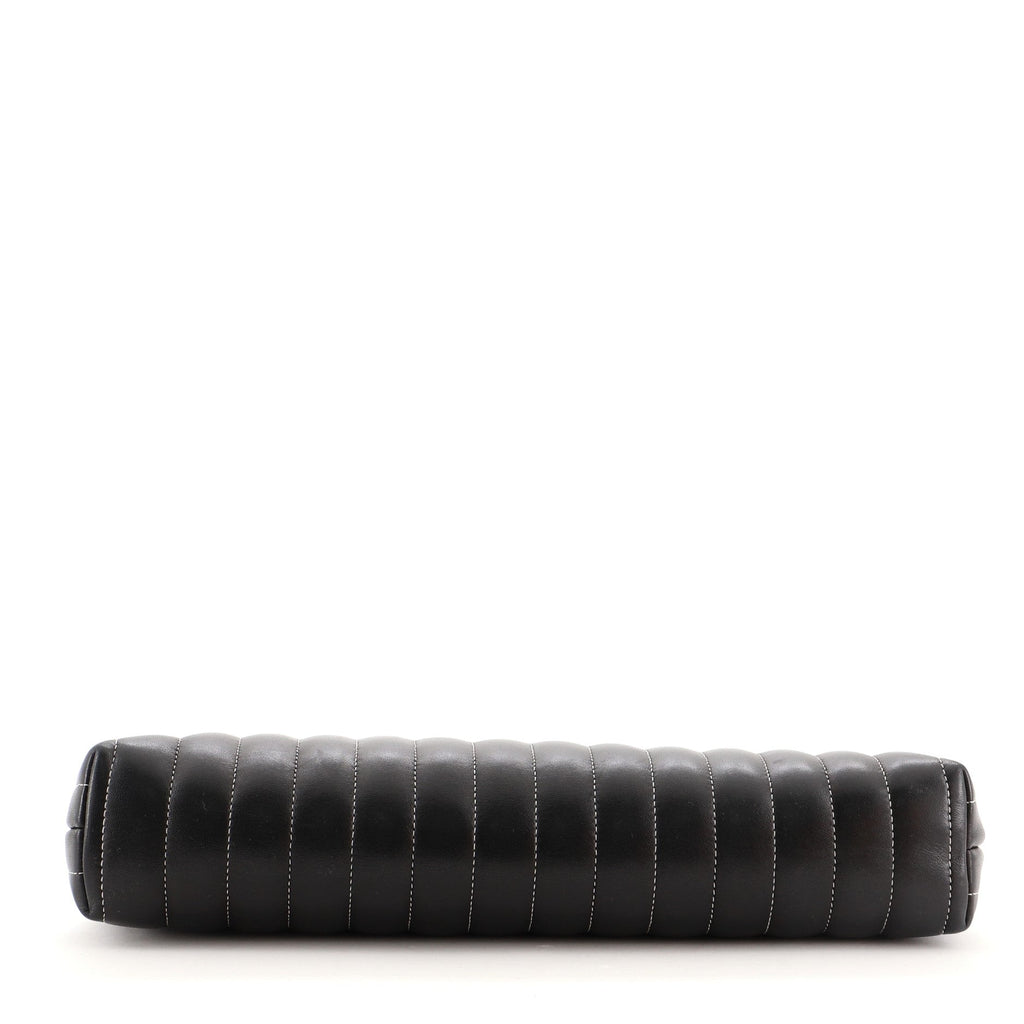 Mademoiselle Clutch Vertical Quilted Lambskin